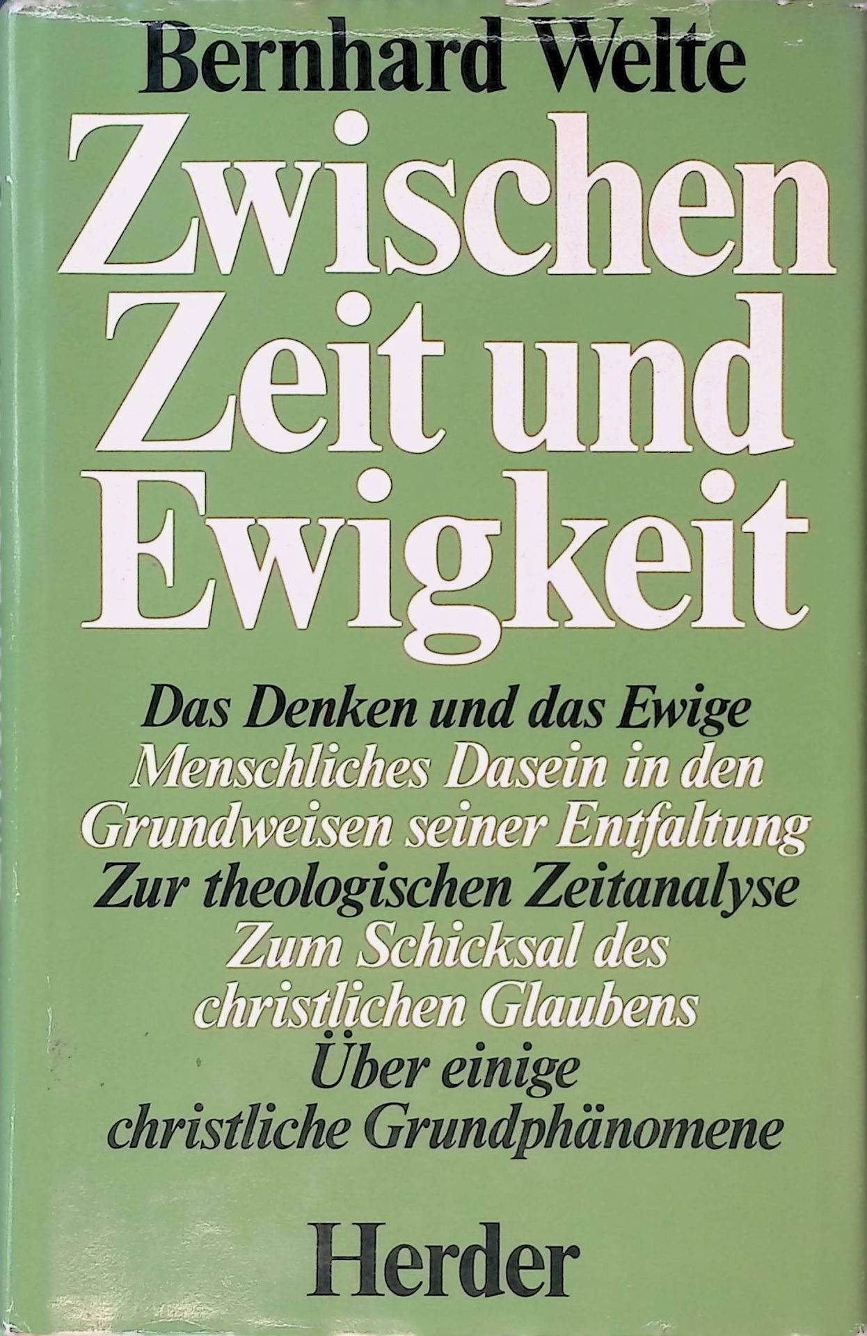 Zwischen Zeit und Ewigkeit : Abhandlungen und Versuche