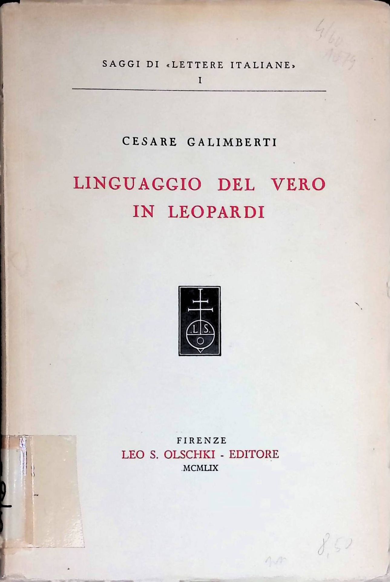 Linguaggio del vero in Leopardi