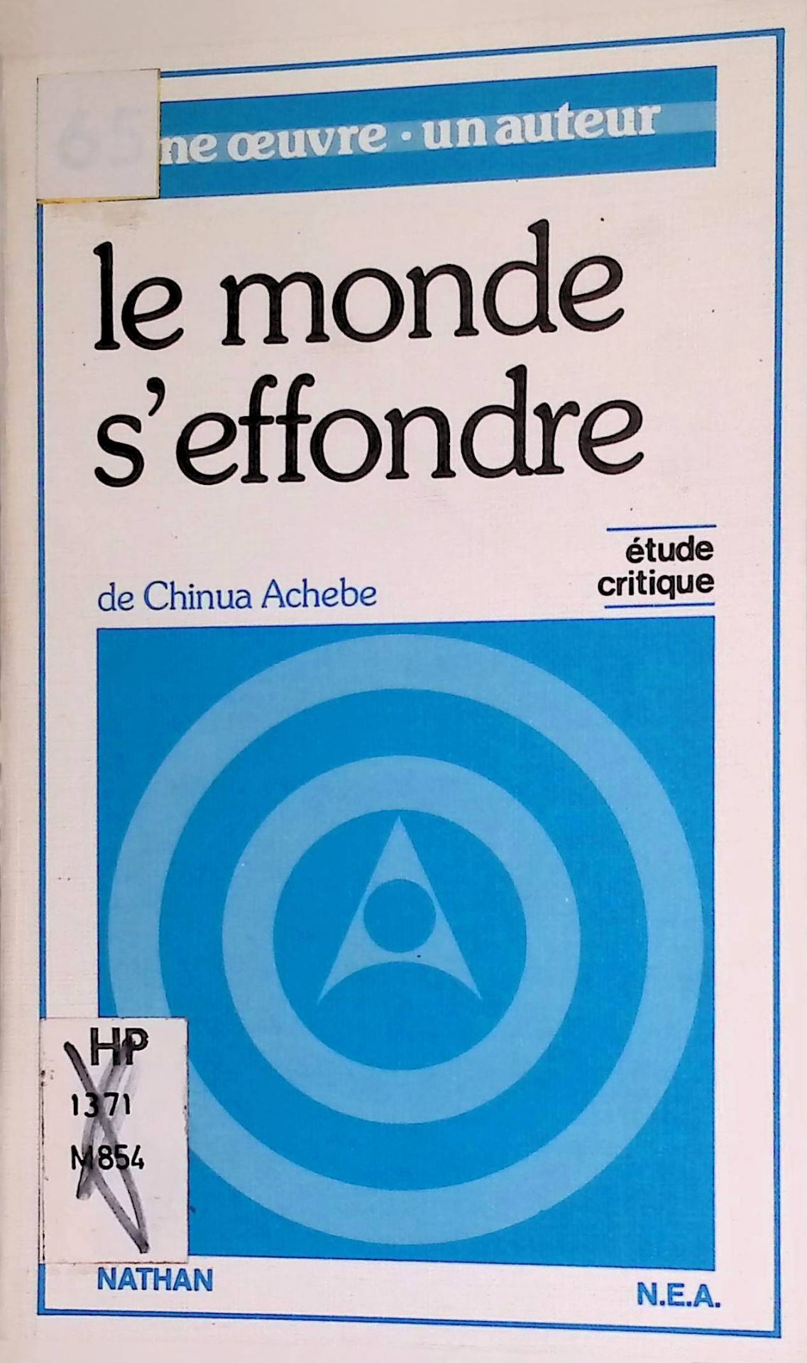 Le monde s'effondre de Chinua Achebe