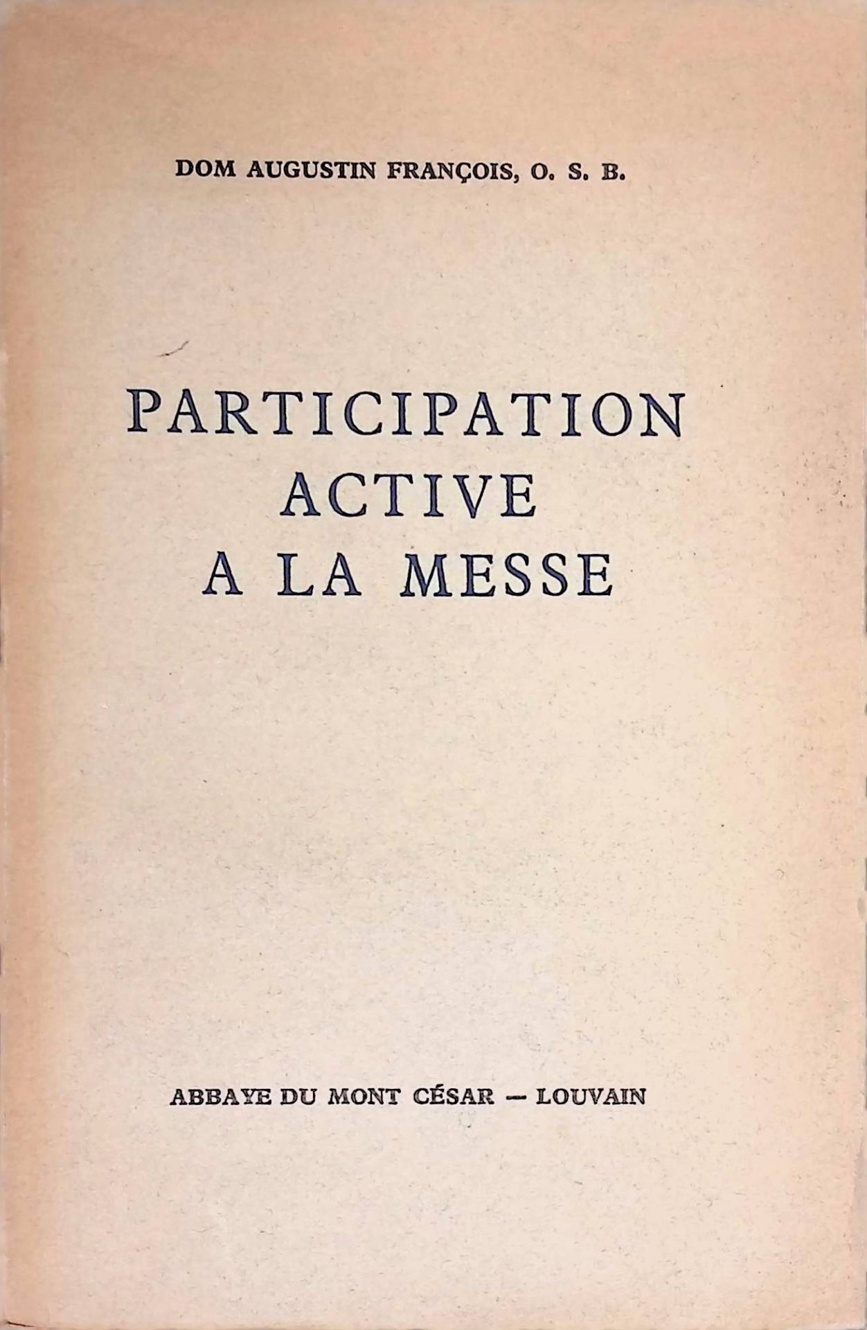 Participation Active a la Messe