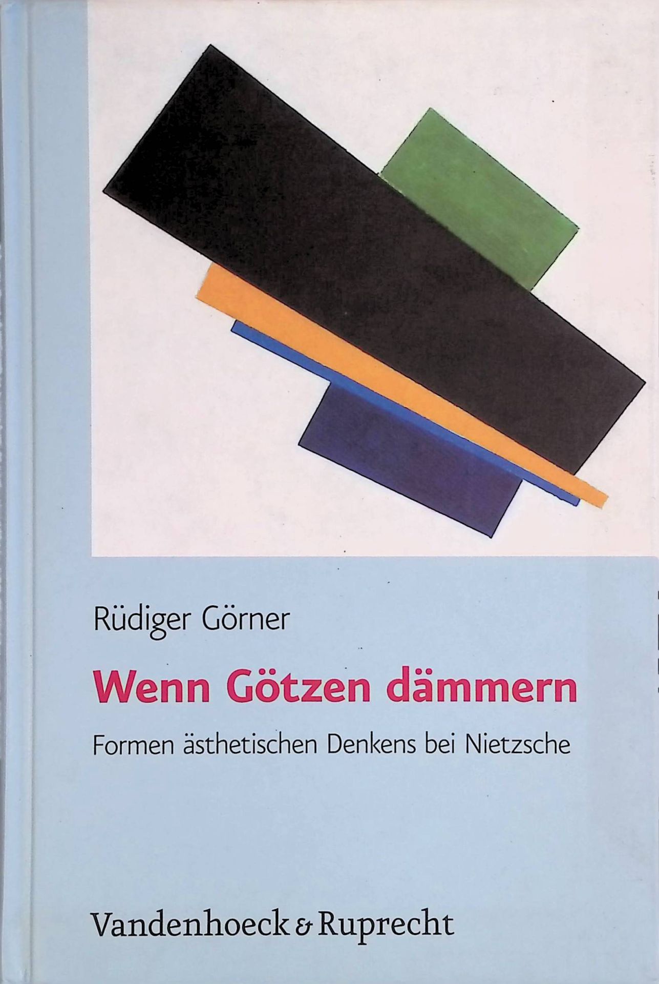 Wenn Götzen dämmern : Formen ästhetischen Denkens bei Nietzsche