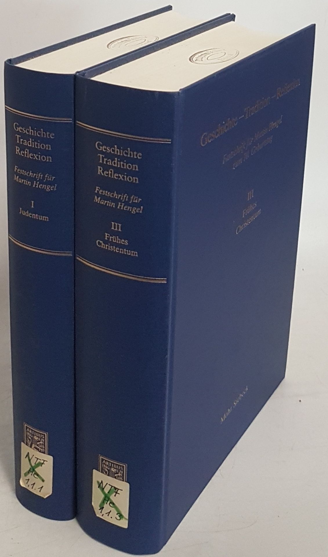 Geschichte - Tradition - Reflexion: Festschrift für Martin Hengel zum 70. Geburtstag (2 Bände von 3) - hier vorhanden: Bd.I: Judentum/ Bd.III: Frühes Christentum