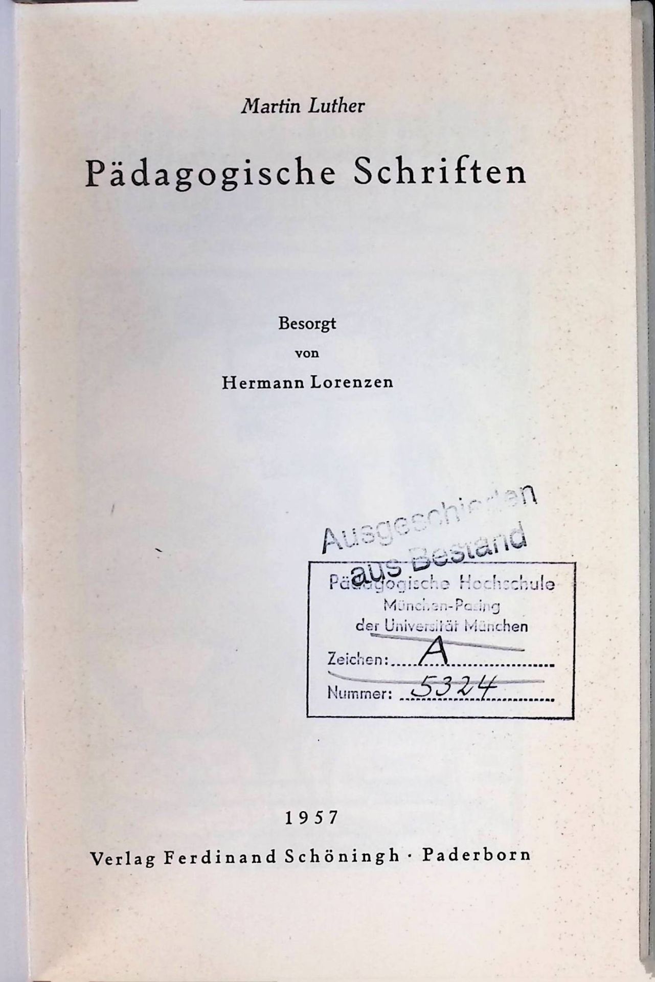 Pädagogische Schriften