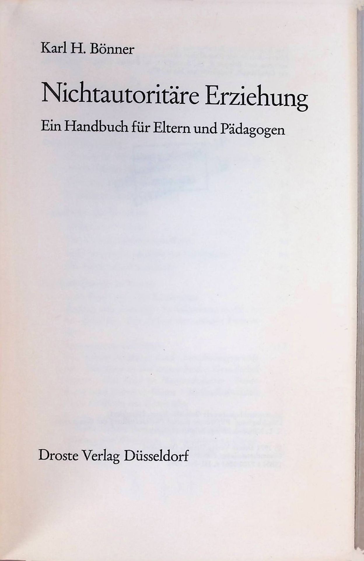 Nichtautoritäre Erziehung : Ein Handbuch für Eltern und Pädagogen
