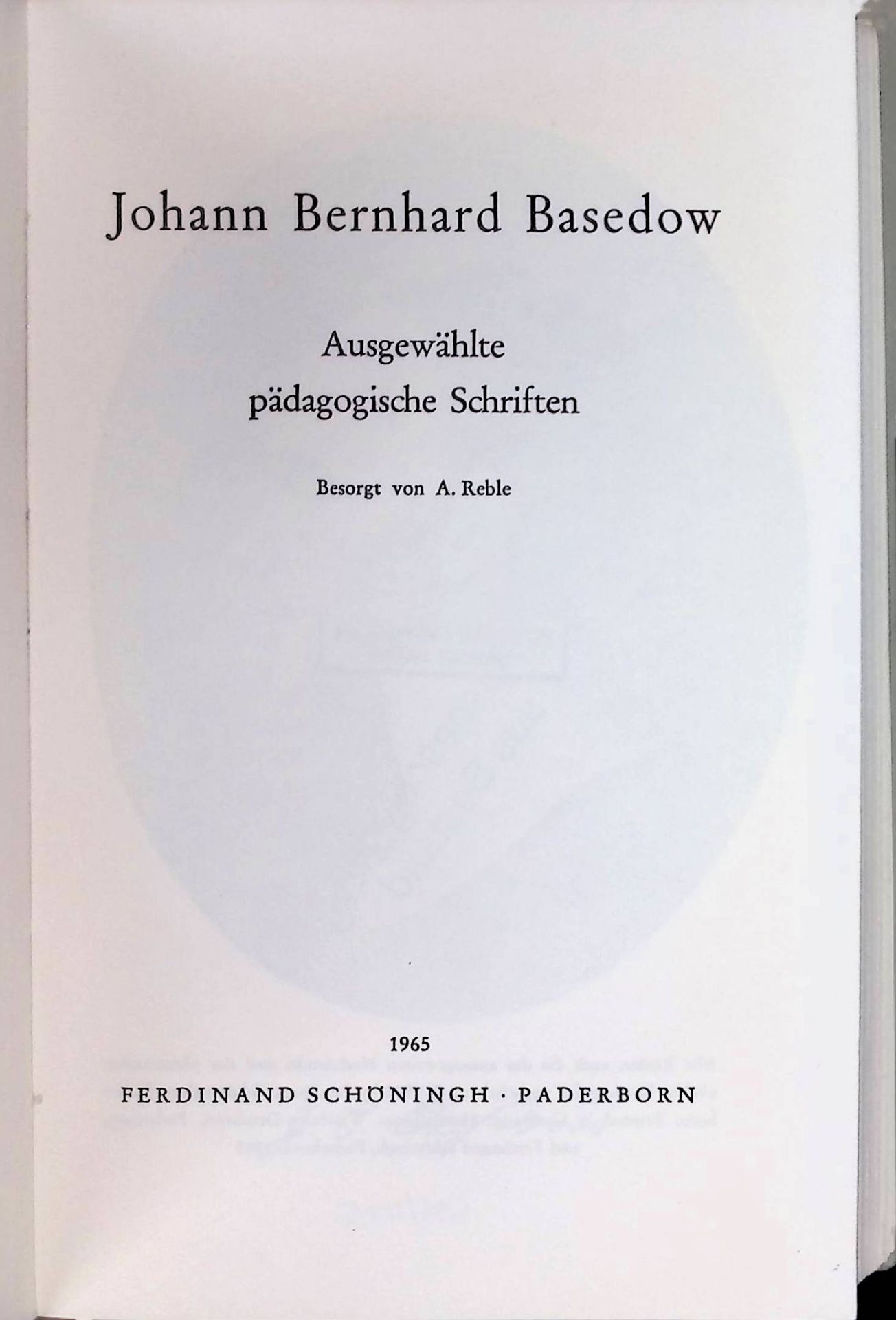Ausgewählte pädagogische Schriften