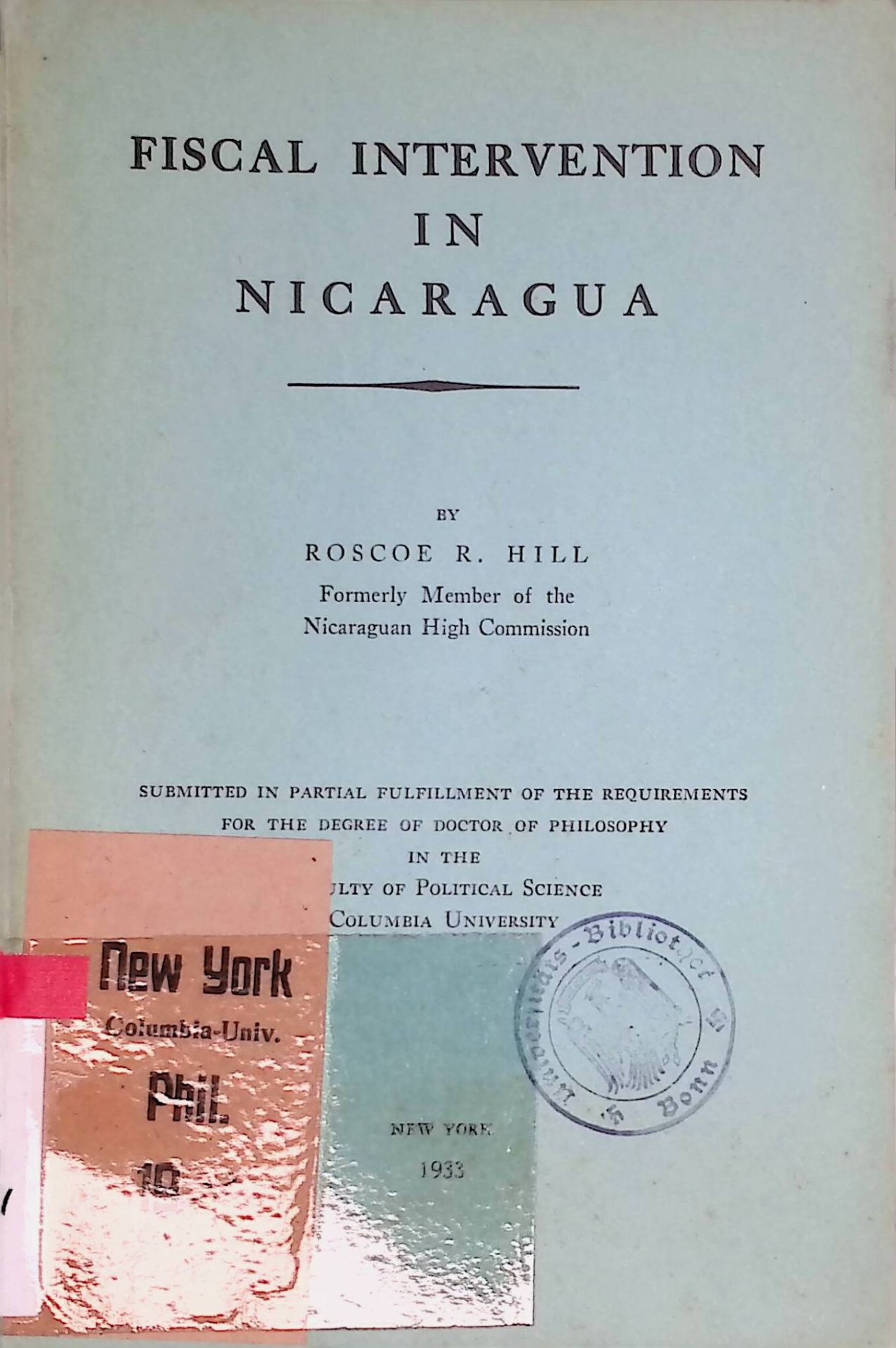 Fiscal Intervention in Nicaragua