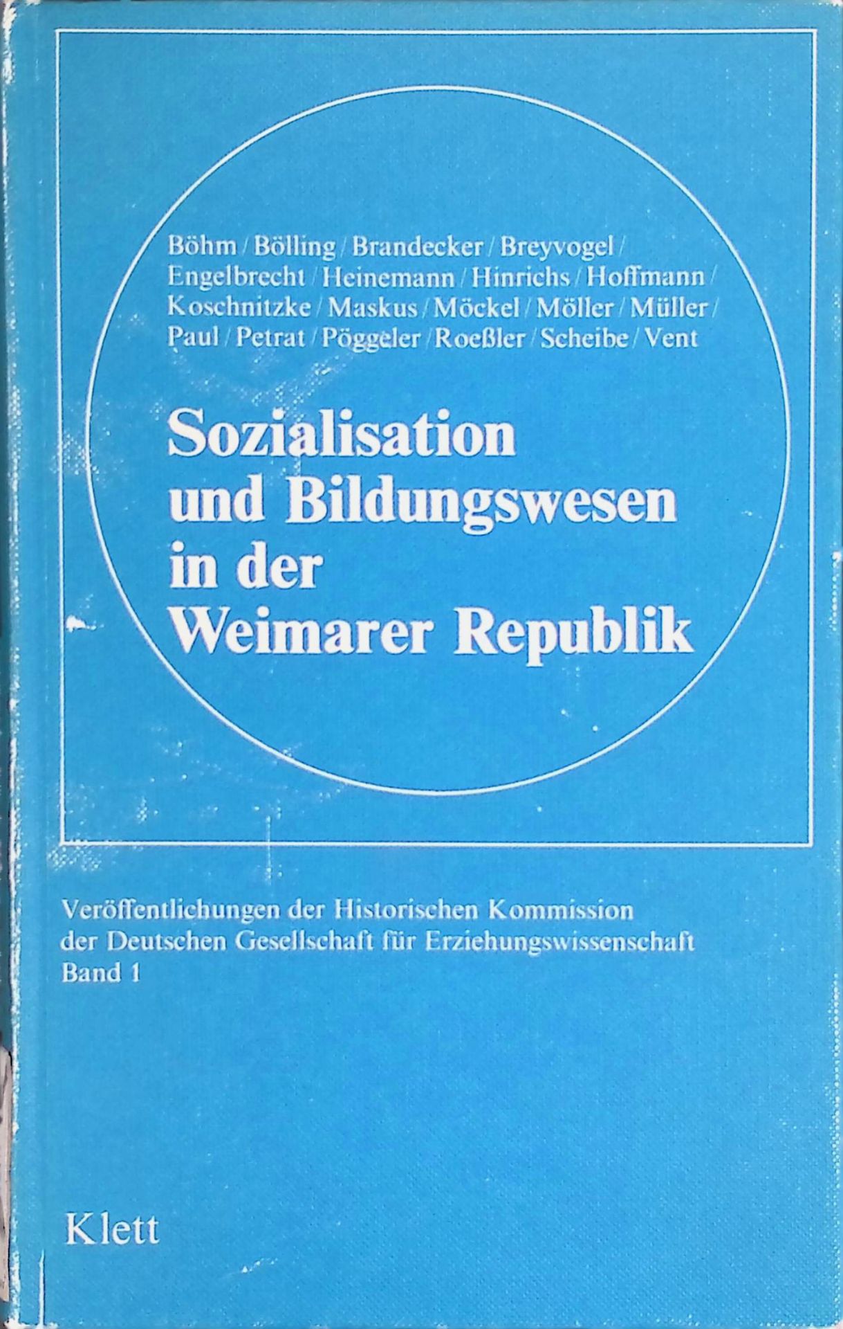 Sozialisation und Bildungswesen in der Weimarer Republik