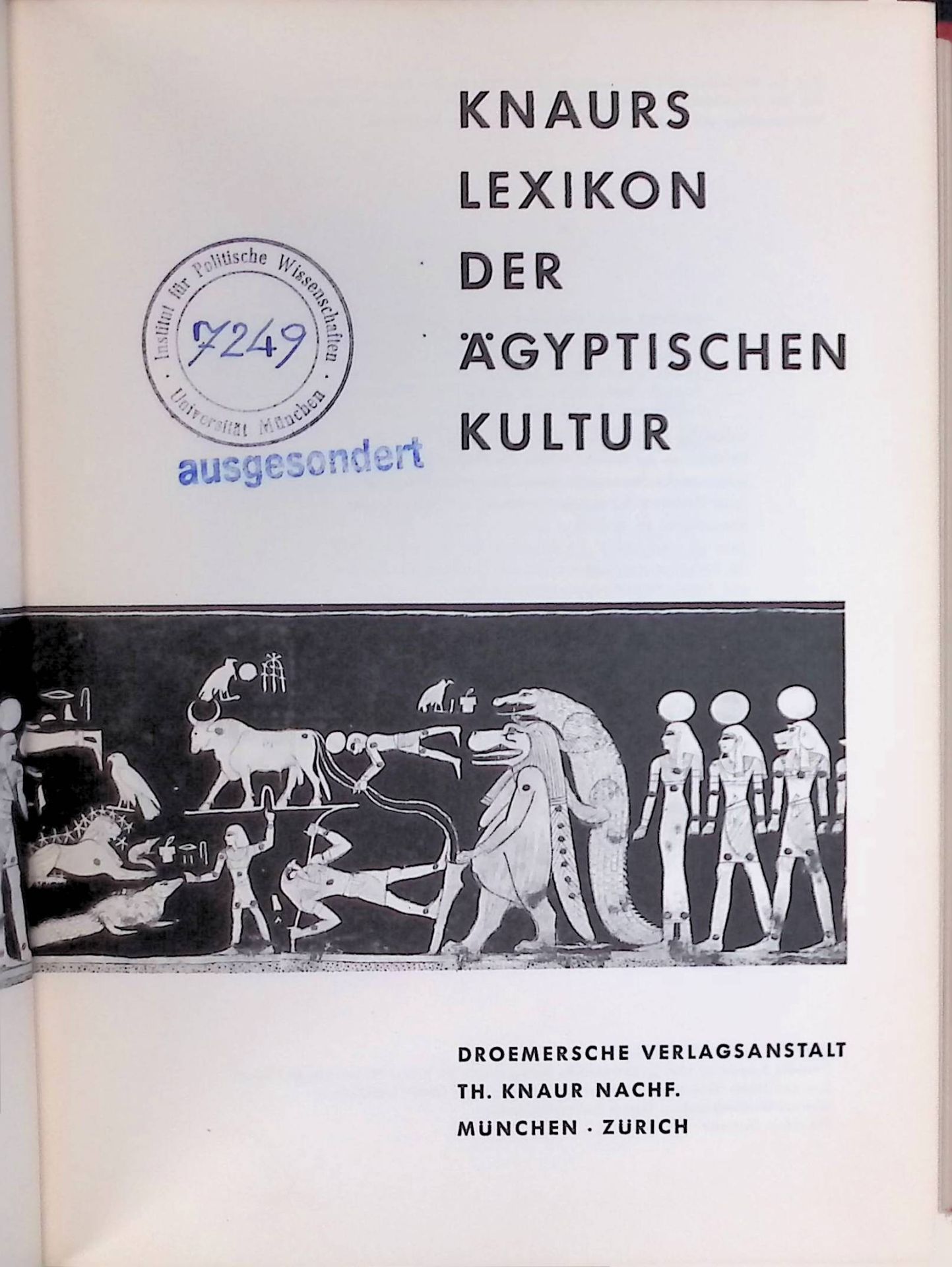 Knaurs Lexikon der ägyptischen Kultur