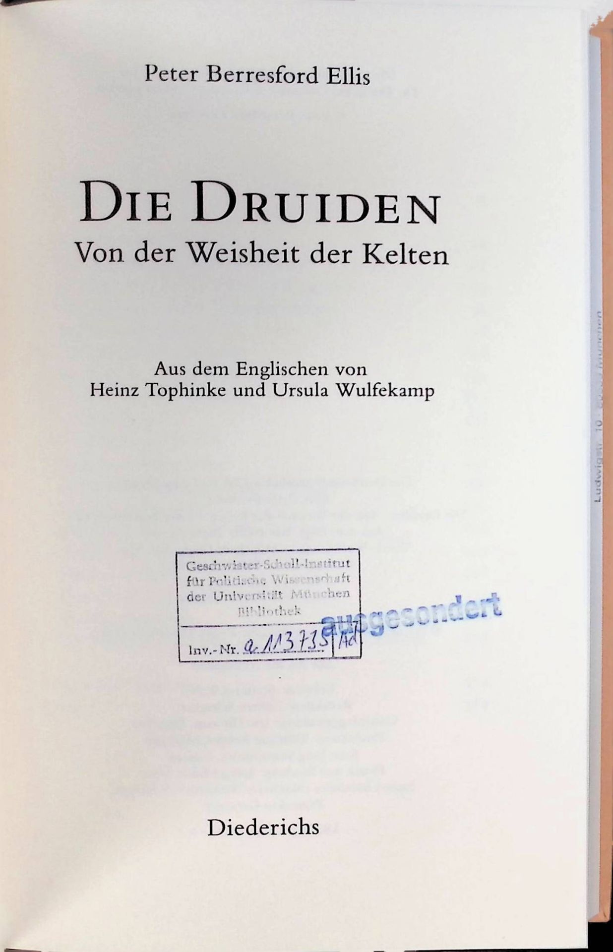 Die Druiden : von der Weisheit der Kelten
