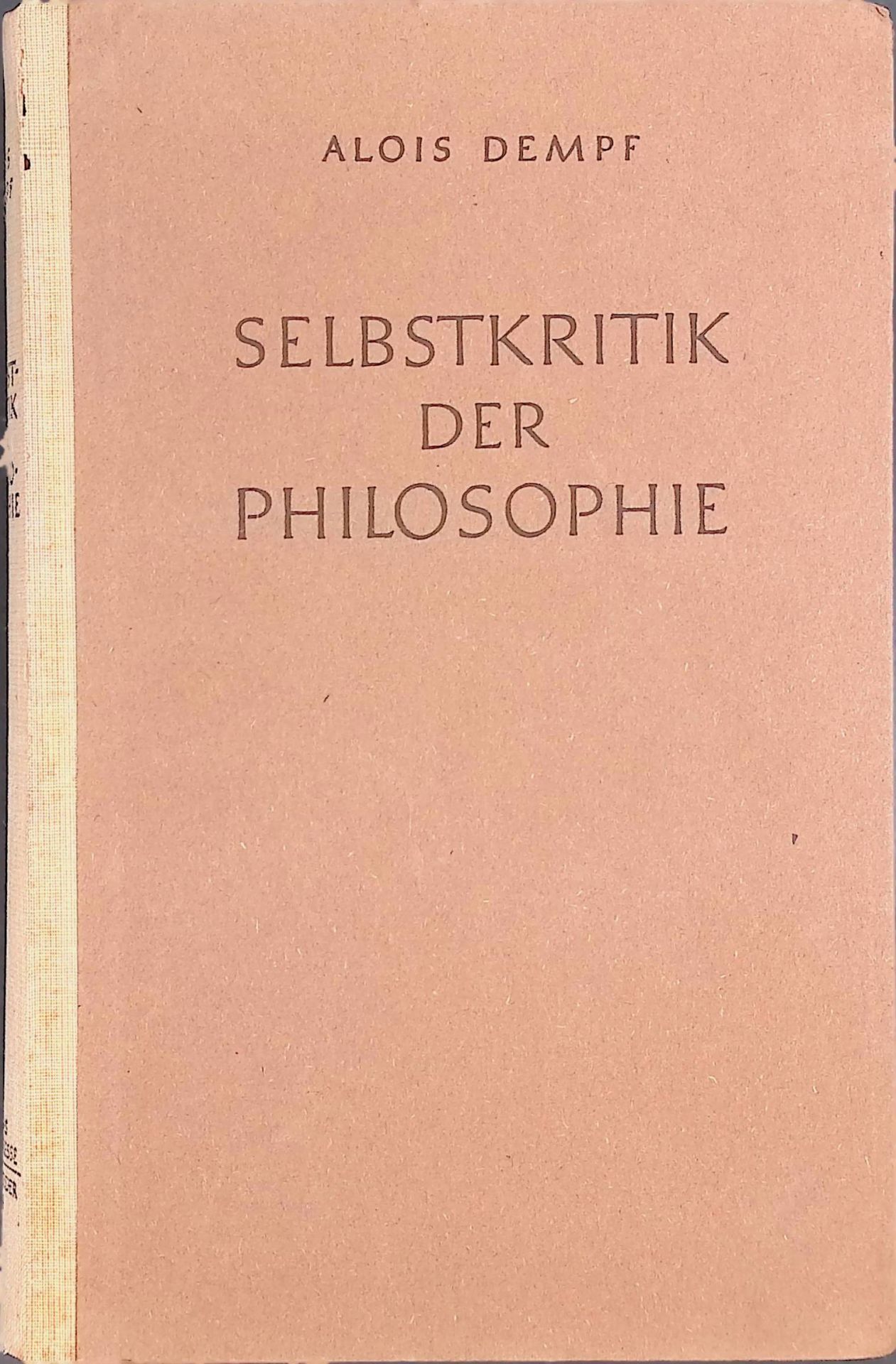 Selbstkritik der Philosophie: und vergleichende Philosophiegeschichte im Umriss