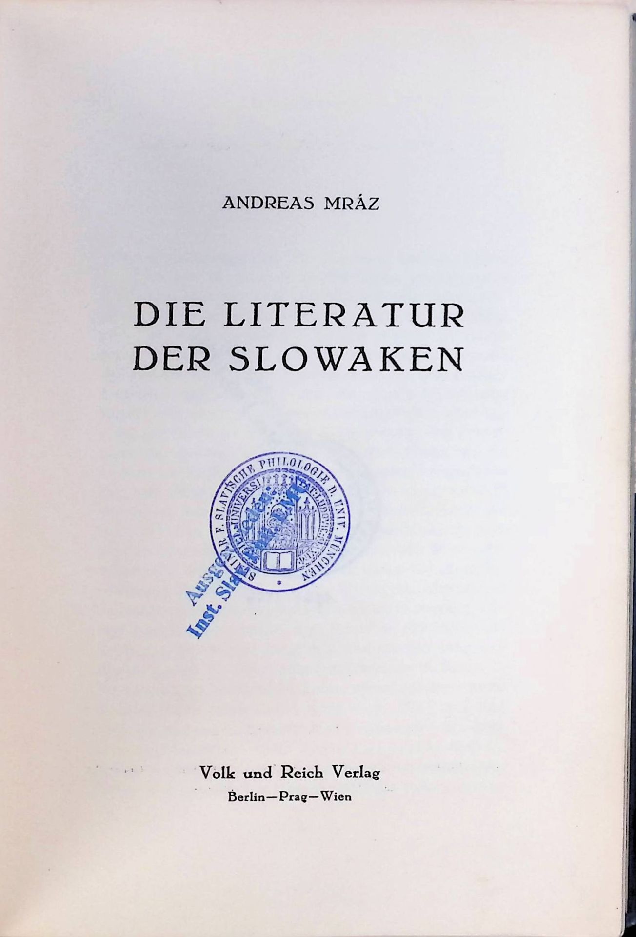 Die Literatur der Slowaken