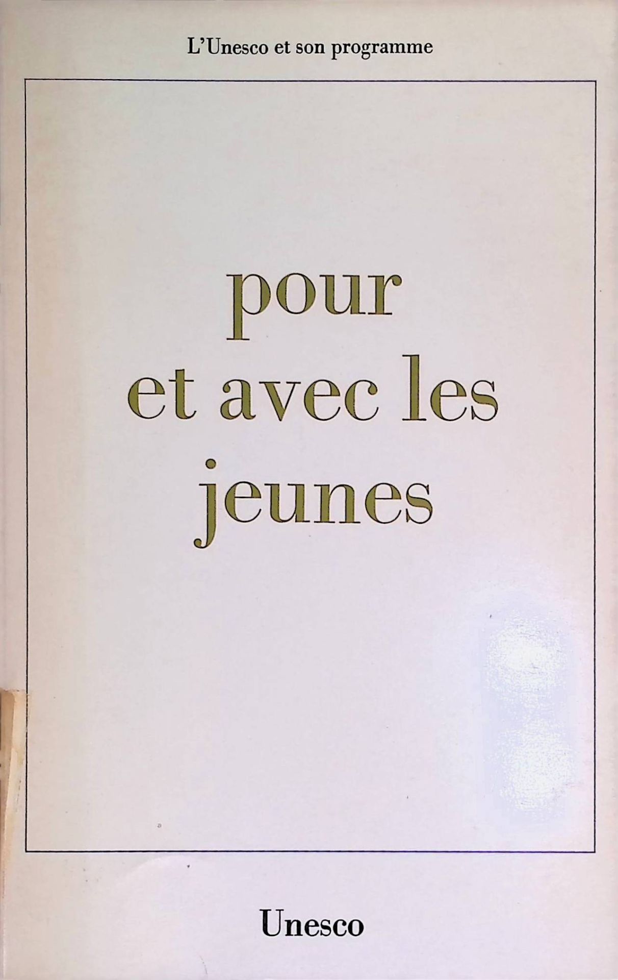 Pour et avec les jeunes