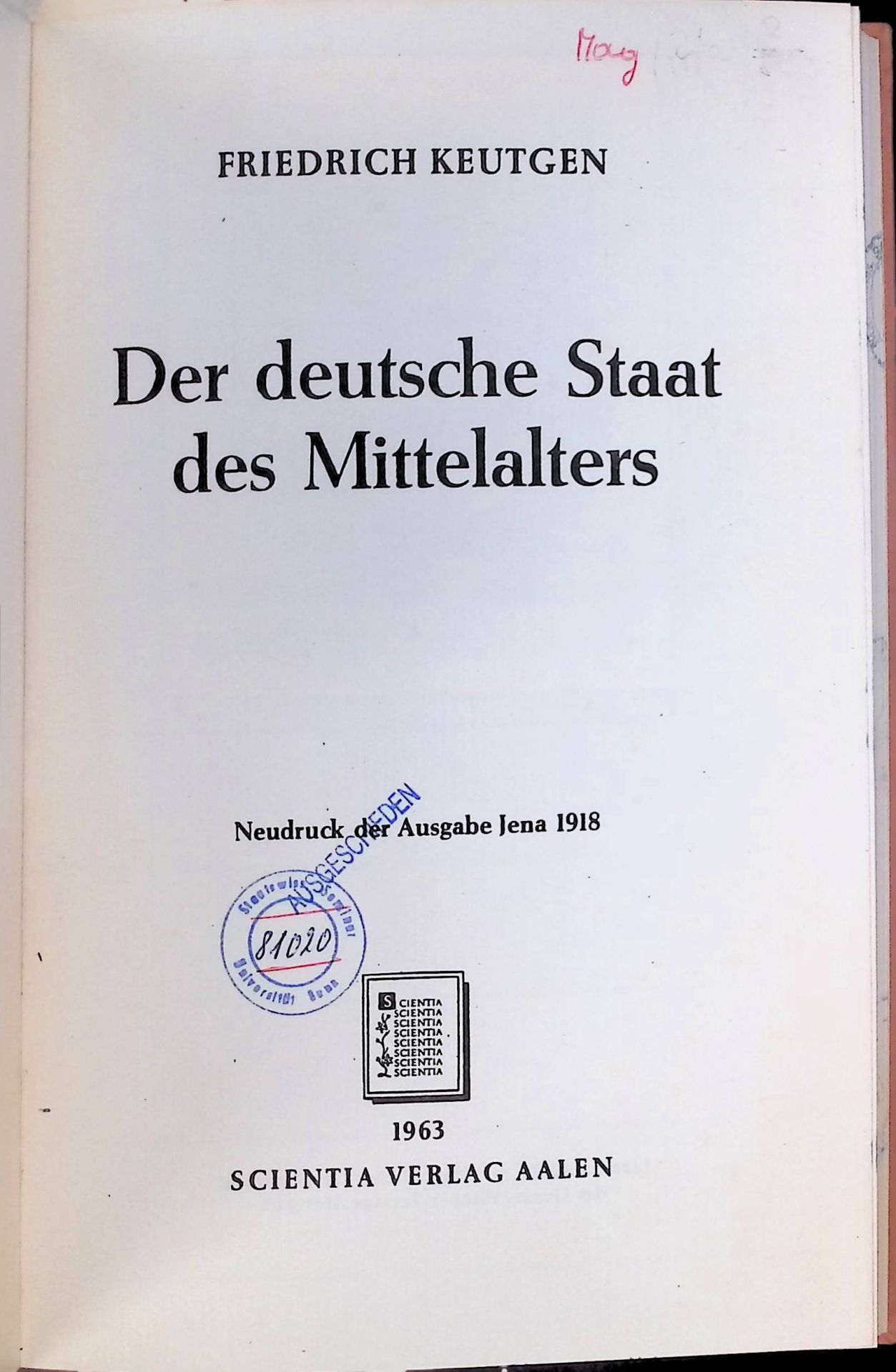 Der deutsche Staat des Mittelalters