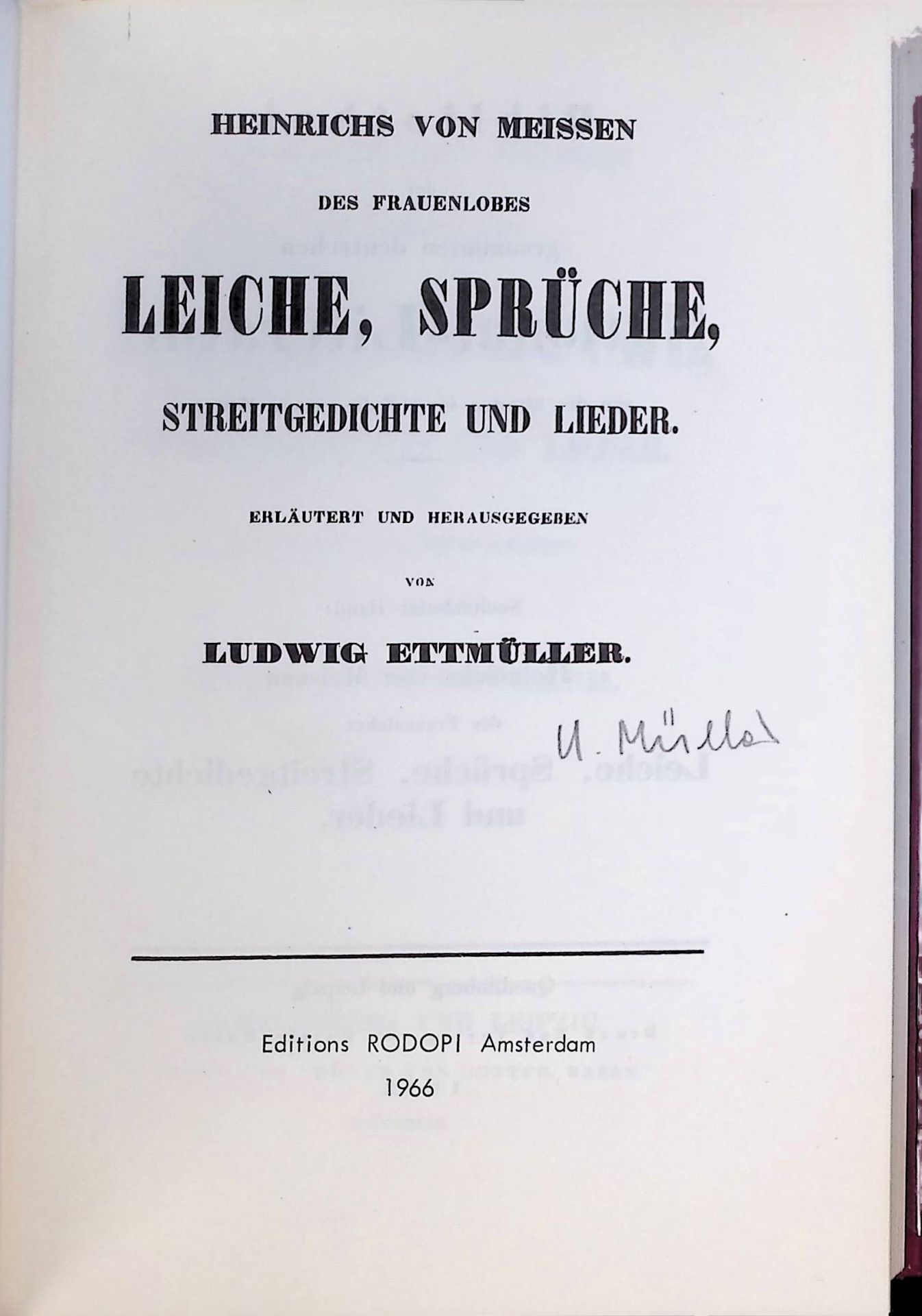Des Frauenlobes - Leiche, Sprüche, Streitgedichte und Lieder
