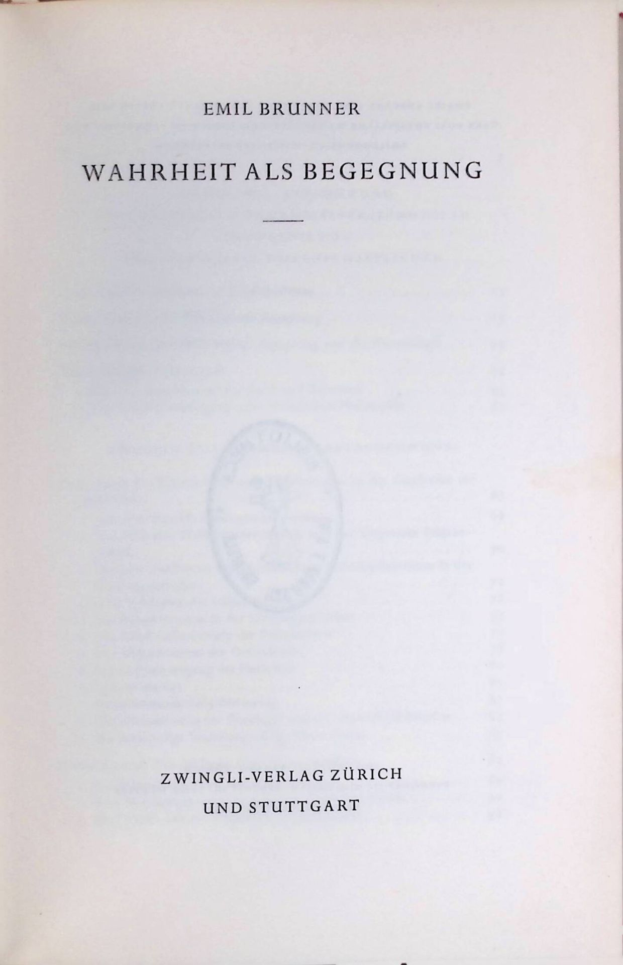 Wahrheit als Begegnung