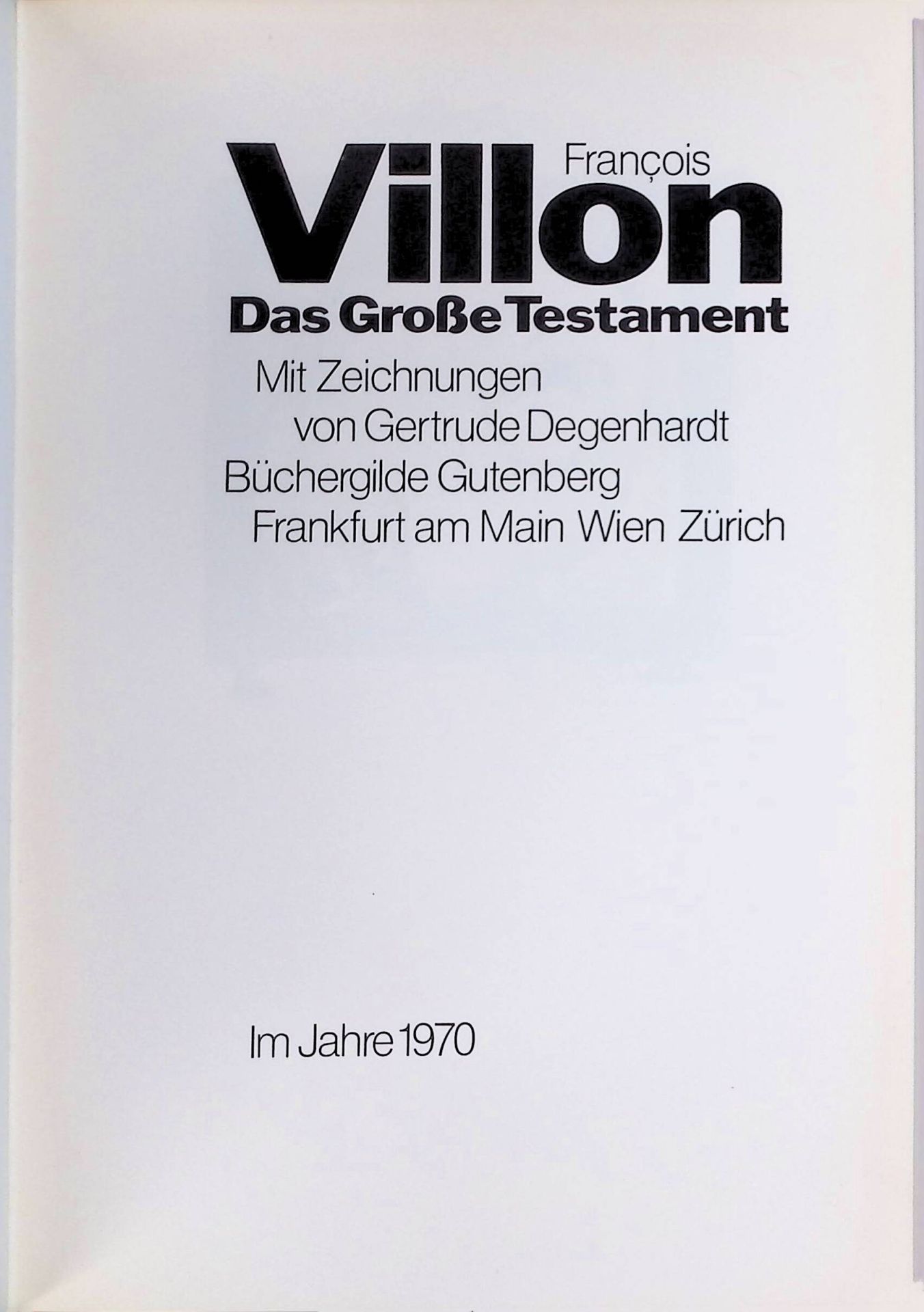 Das grosse Testament