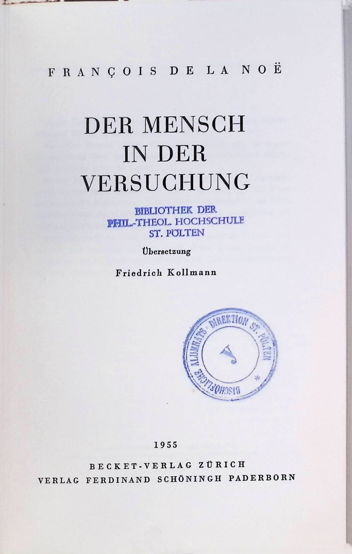 Der Mensch in der Versuchung