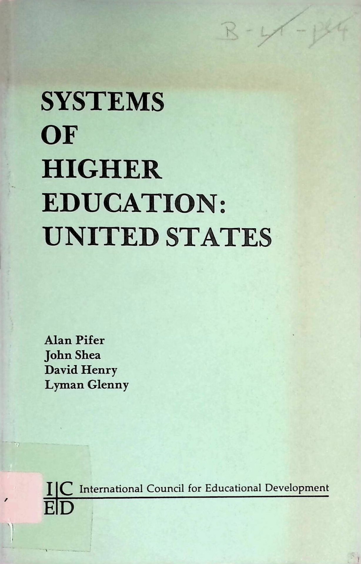Systems of Higher Education: United States