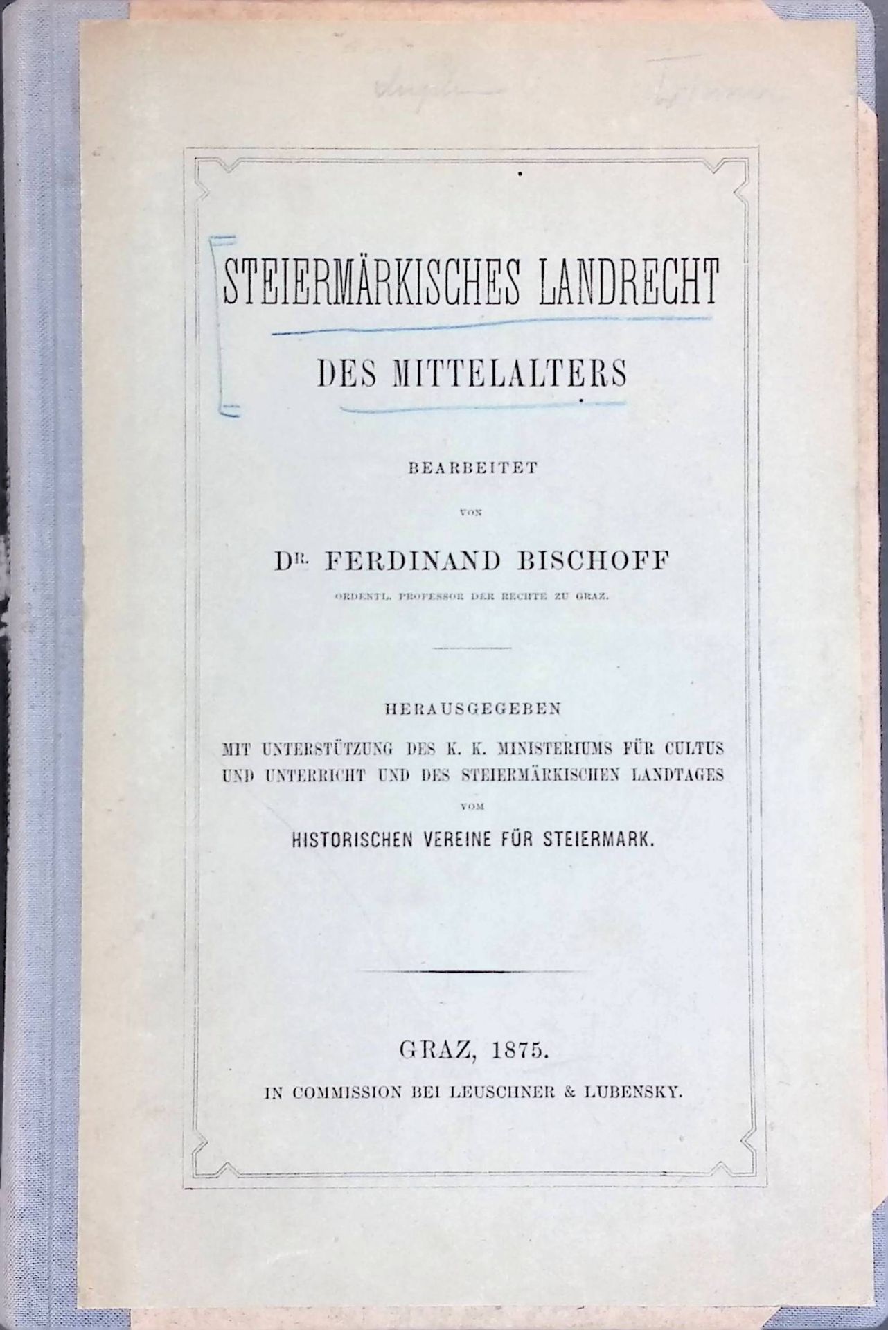 Steiermärkisches Landrecht des Mittelalters