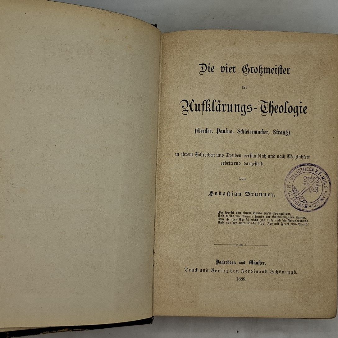 Die vier Großmeister der Aufklärungs-Theologie (Herder, Paulus, Schleiermacher, Strauß) in ihrem Schreiben und Treiben verständlich und nach Möglichkeit erheiternd dargestellt