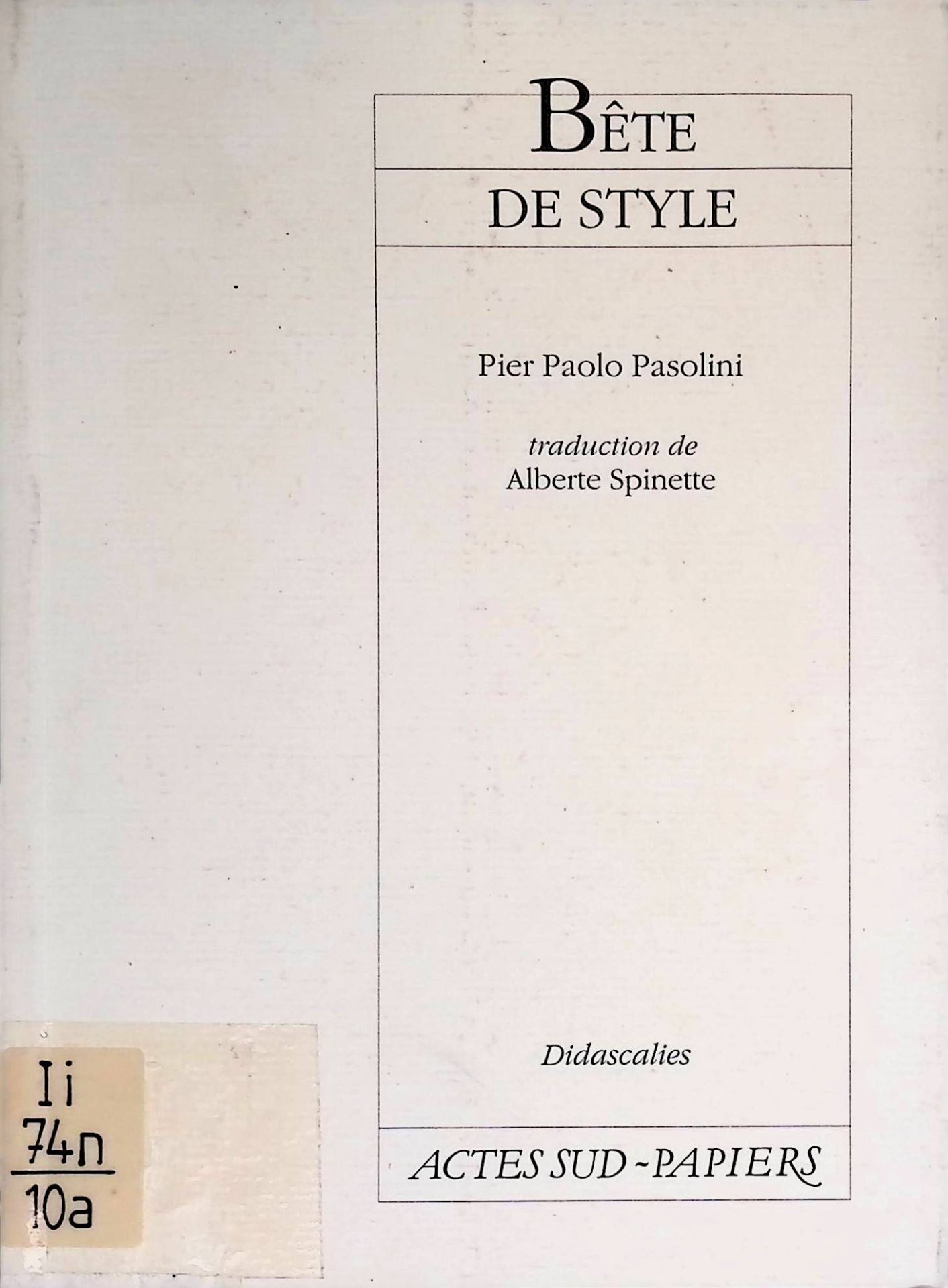 Bete de Style