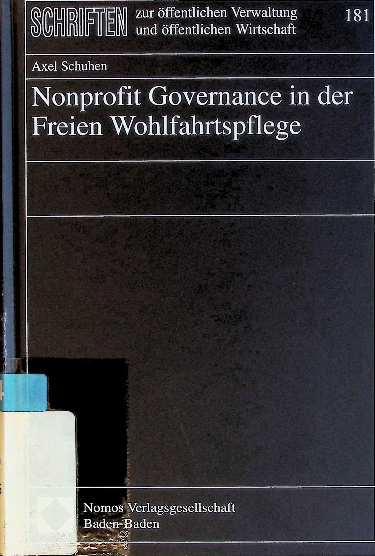 Nonprofit governance in der freien Wohlfahrtspflege