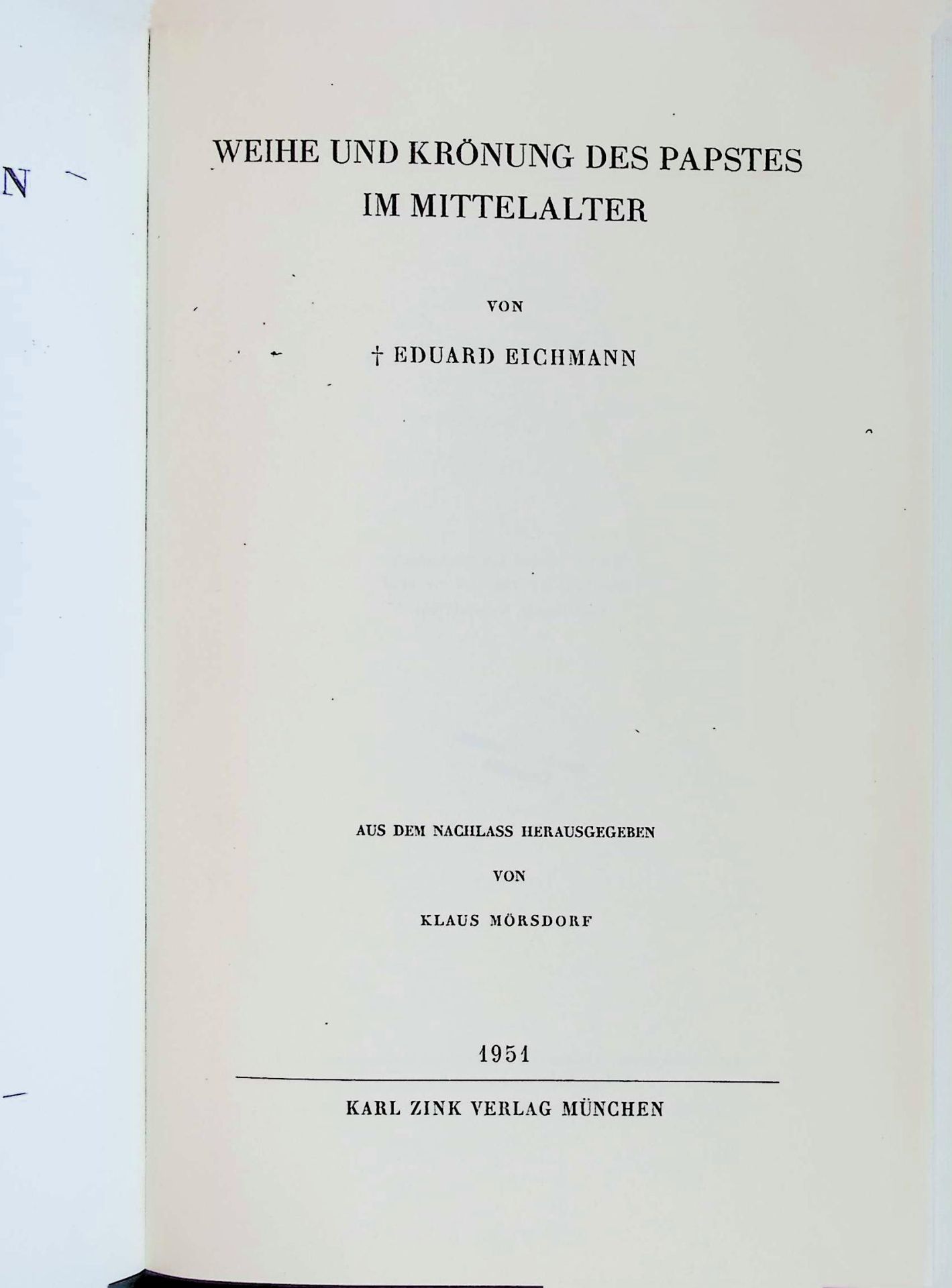 Weihe und Krönung des Papstes im Mittelalter