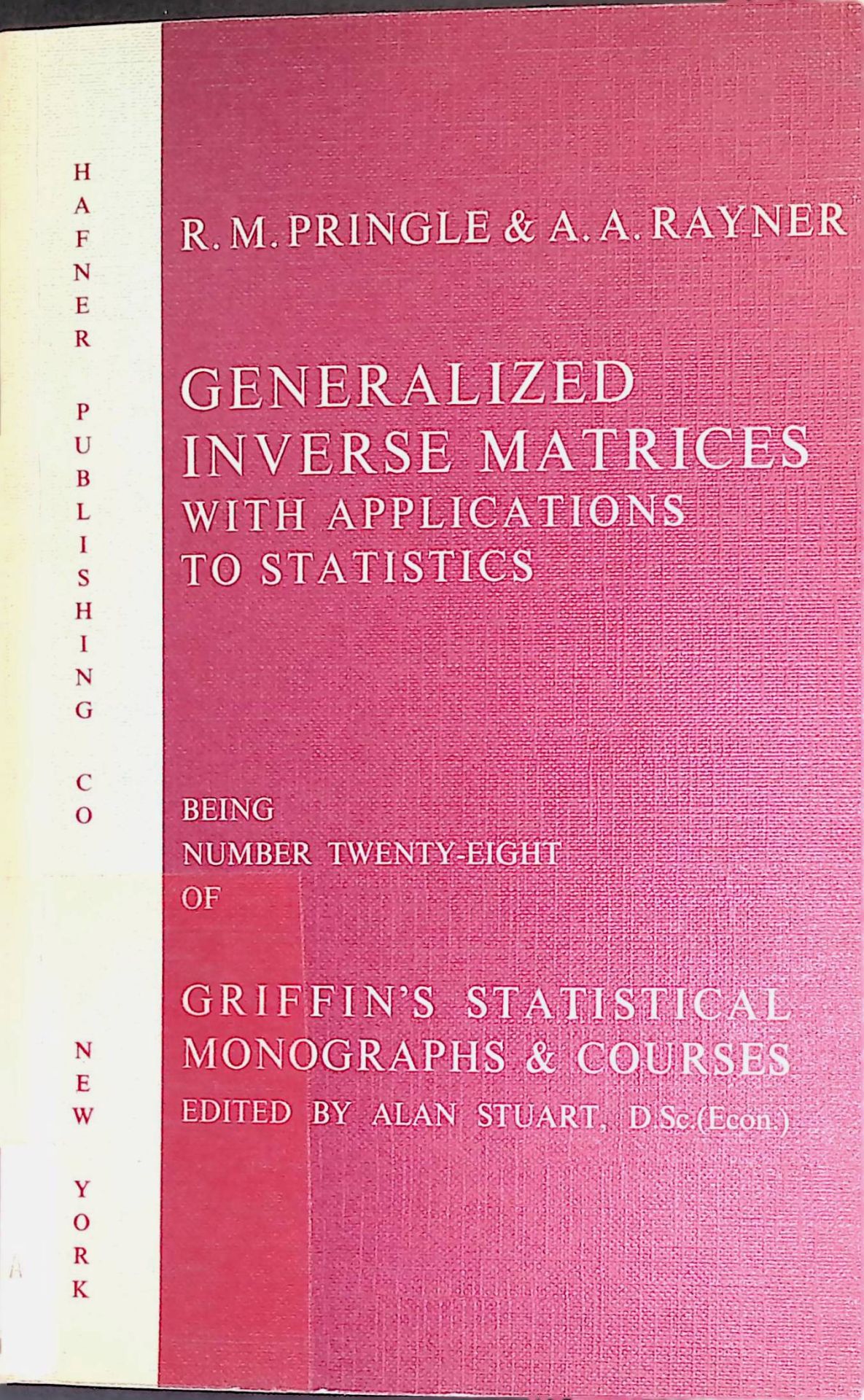 Generalized Inverse Matrices with applications to statistics