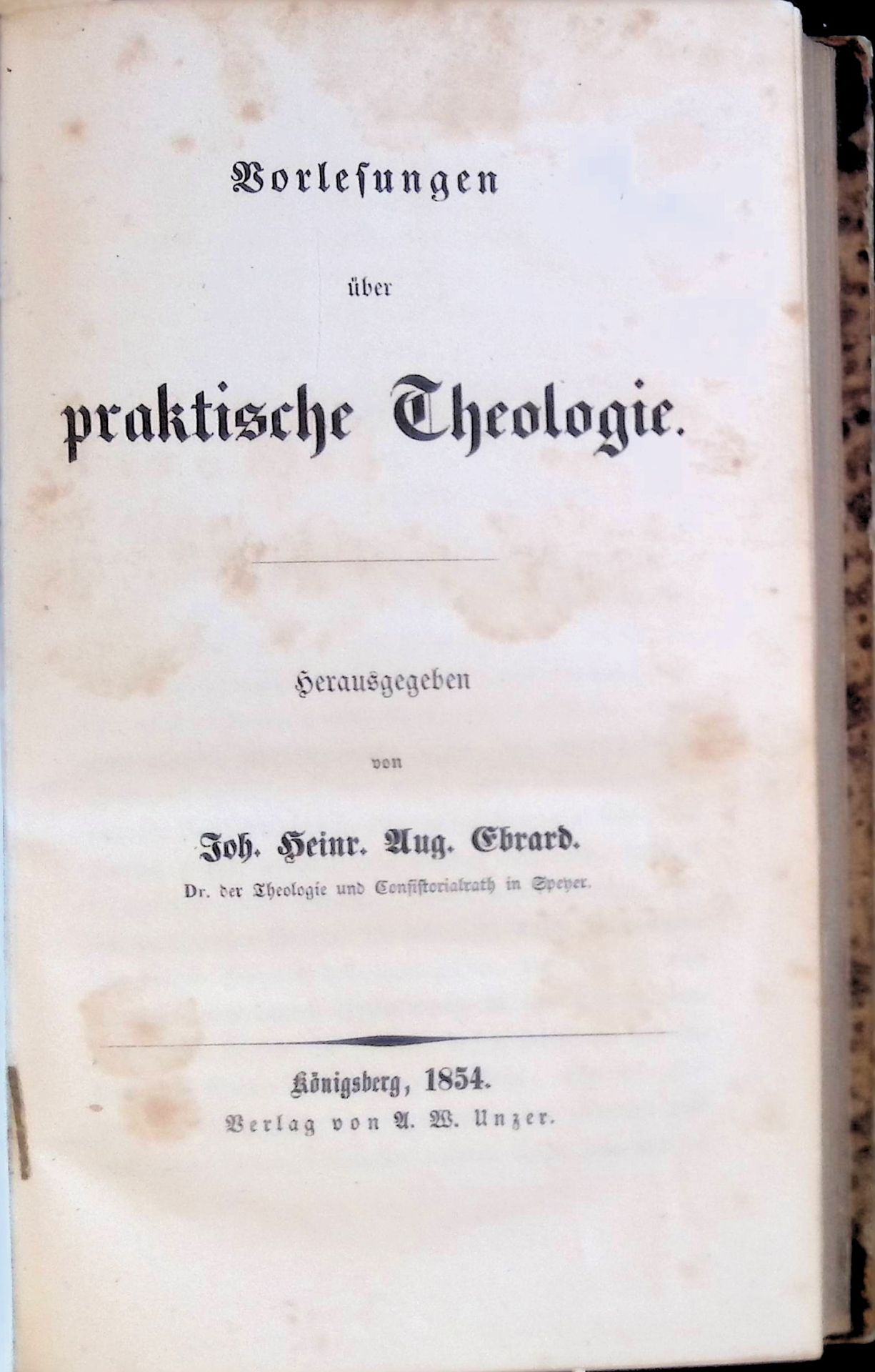 Vorlesungen über praktische Theologie