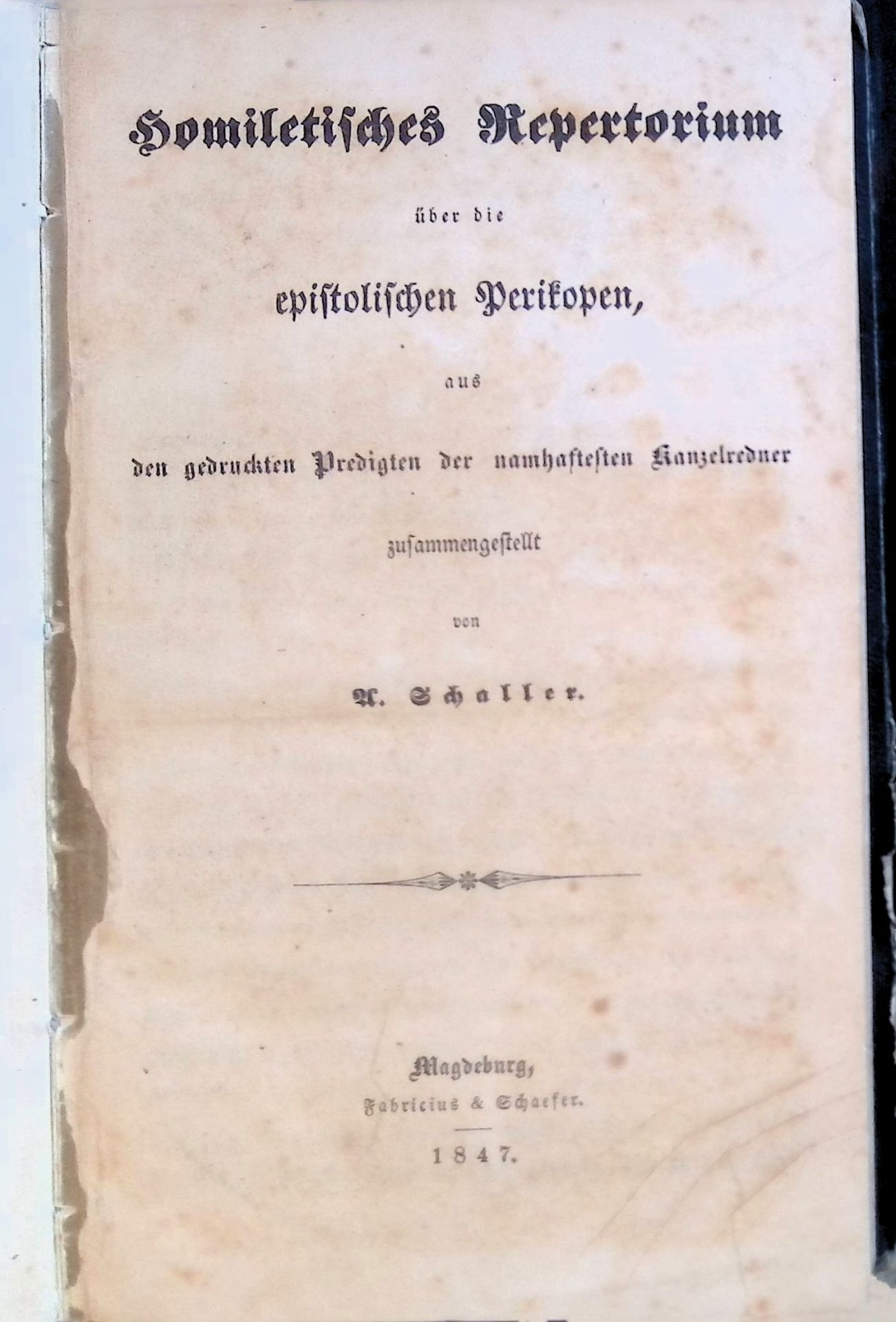 Homiletisches Repertorium über die evangelischen Perikopen, aus den gedruckten Predigten der namhaftesten Kanzelredner