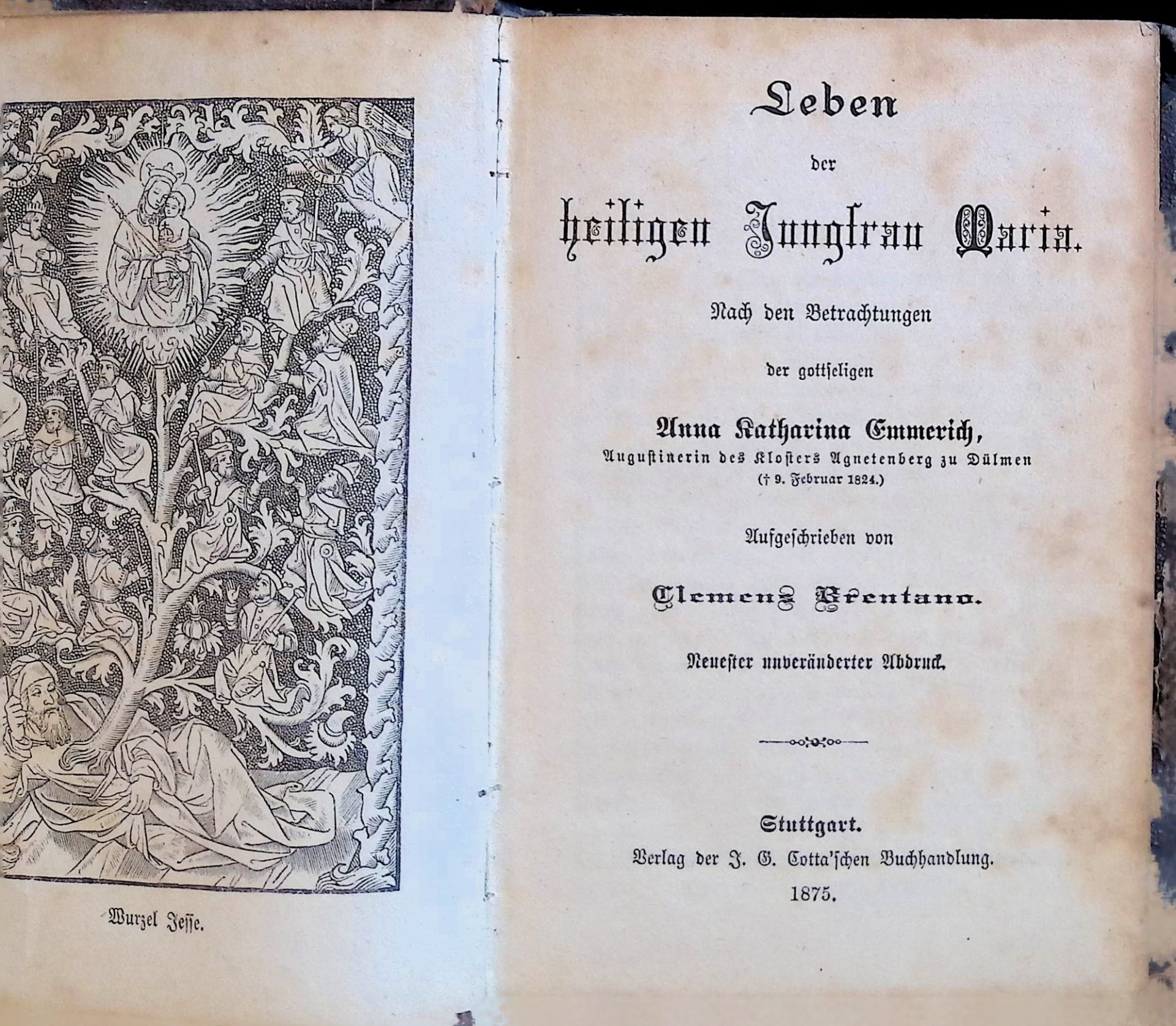 Leben der heiligen Jungfrau Maria (nach den Betrachtungen der gottseligen Anna Katharina Emmerich)