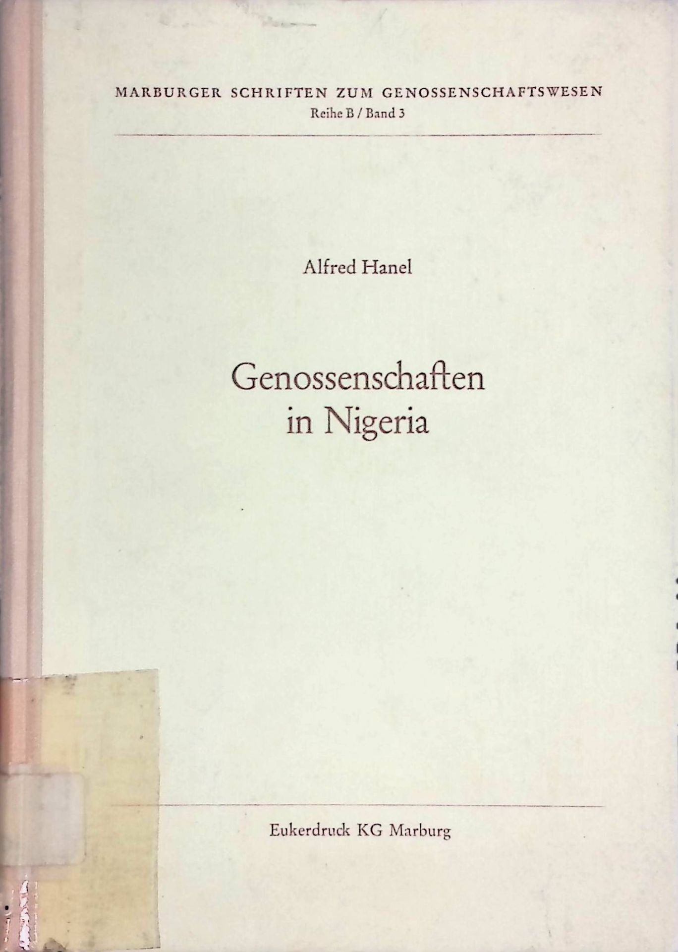 Genossenschaften in Nigeria : Summary and conclusions in English