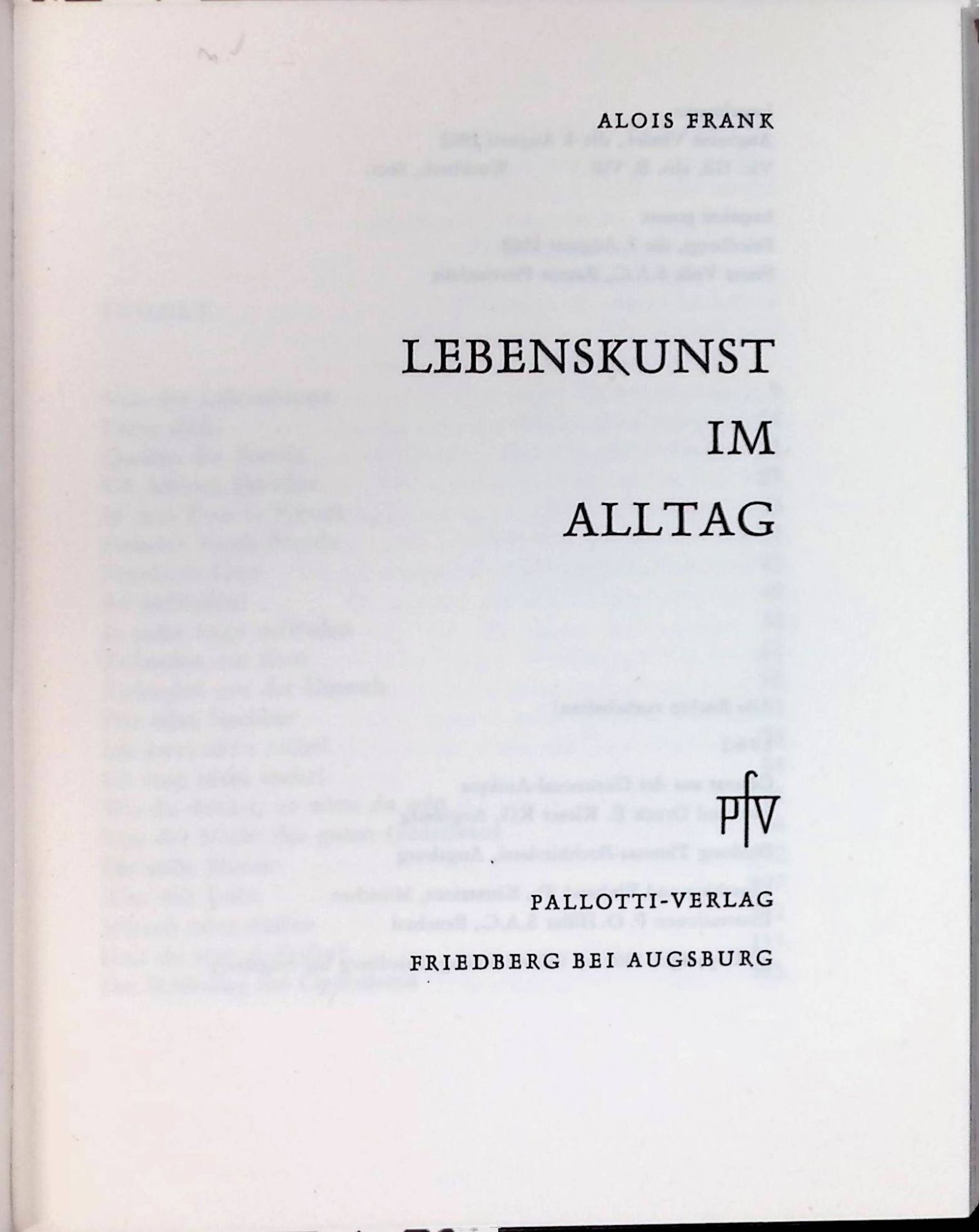 Lebenskunst im Alltag