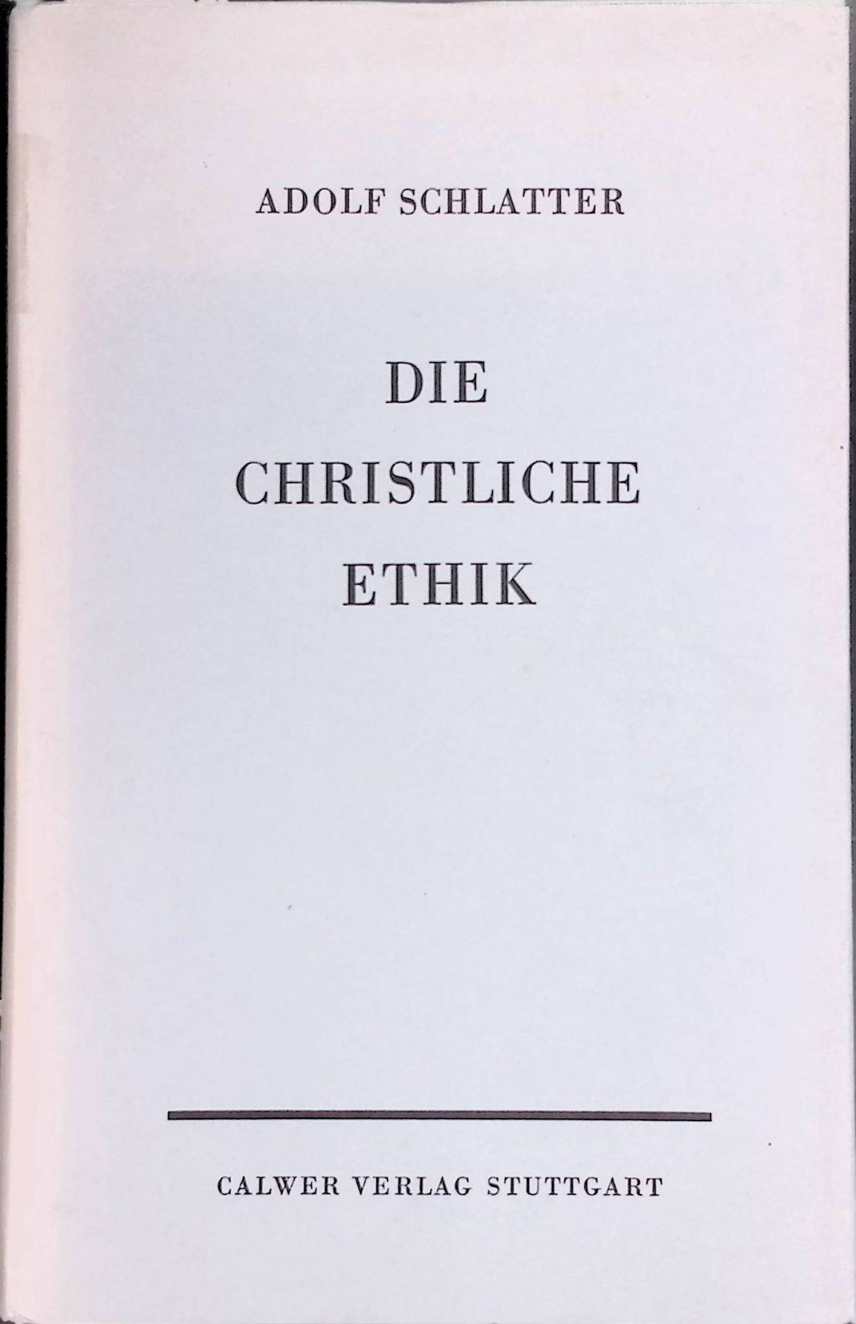 Die christliche Ethik