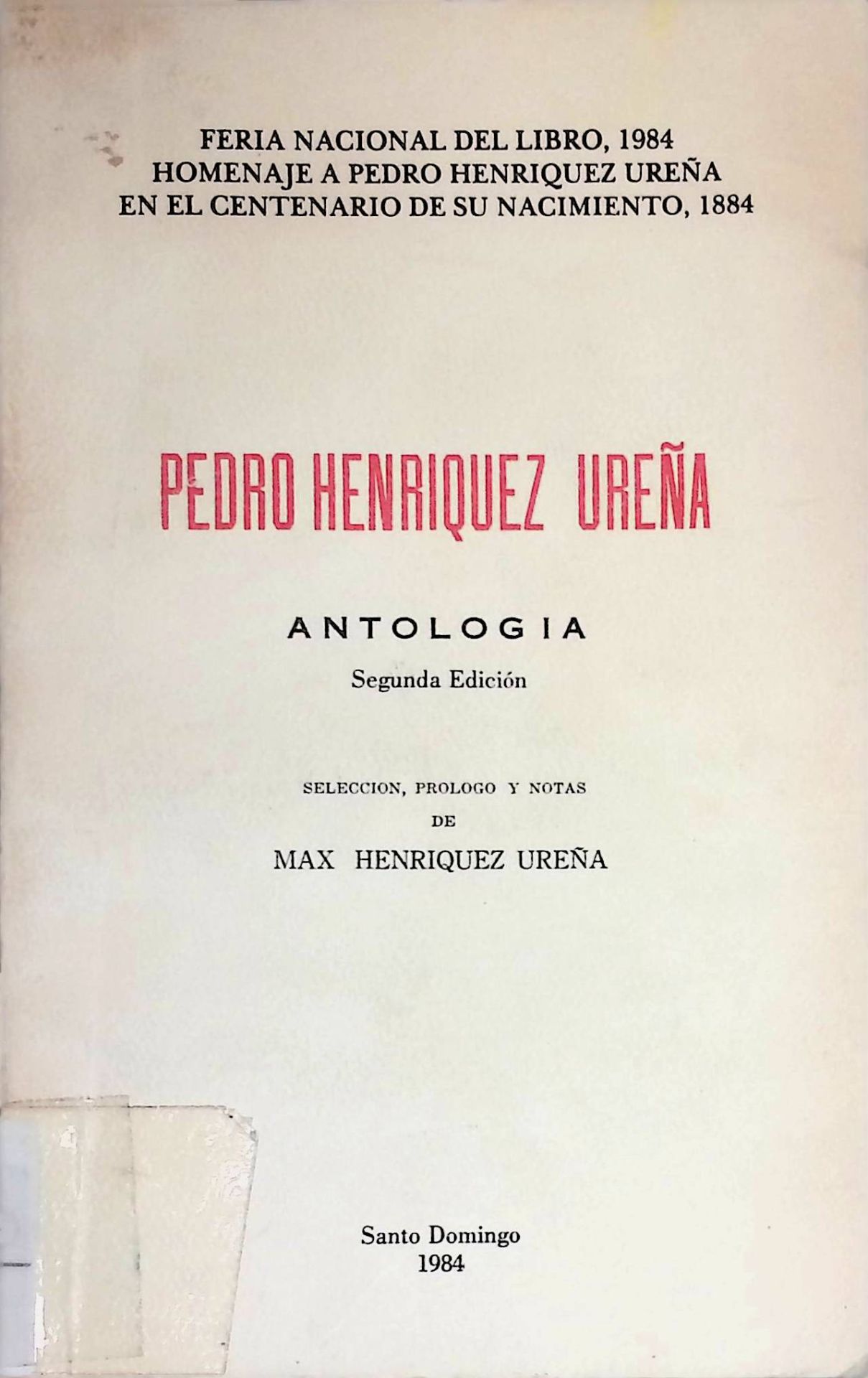 Pedro Henriquez Urena, Antologia
