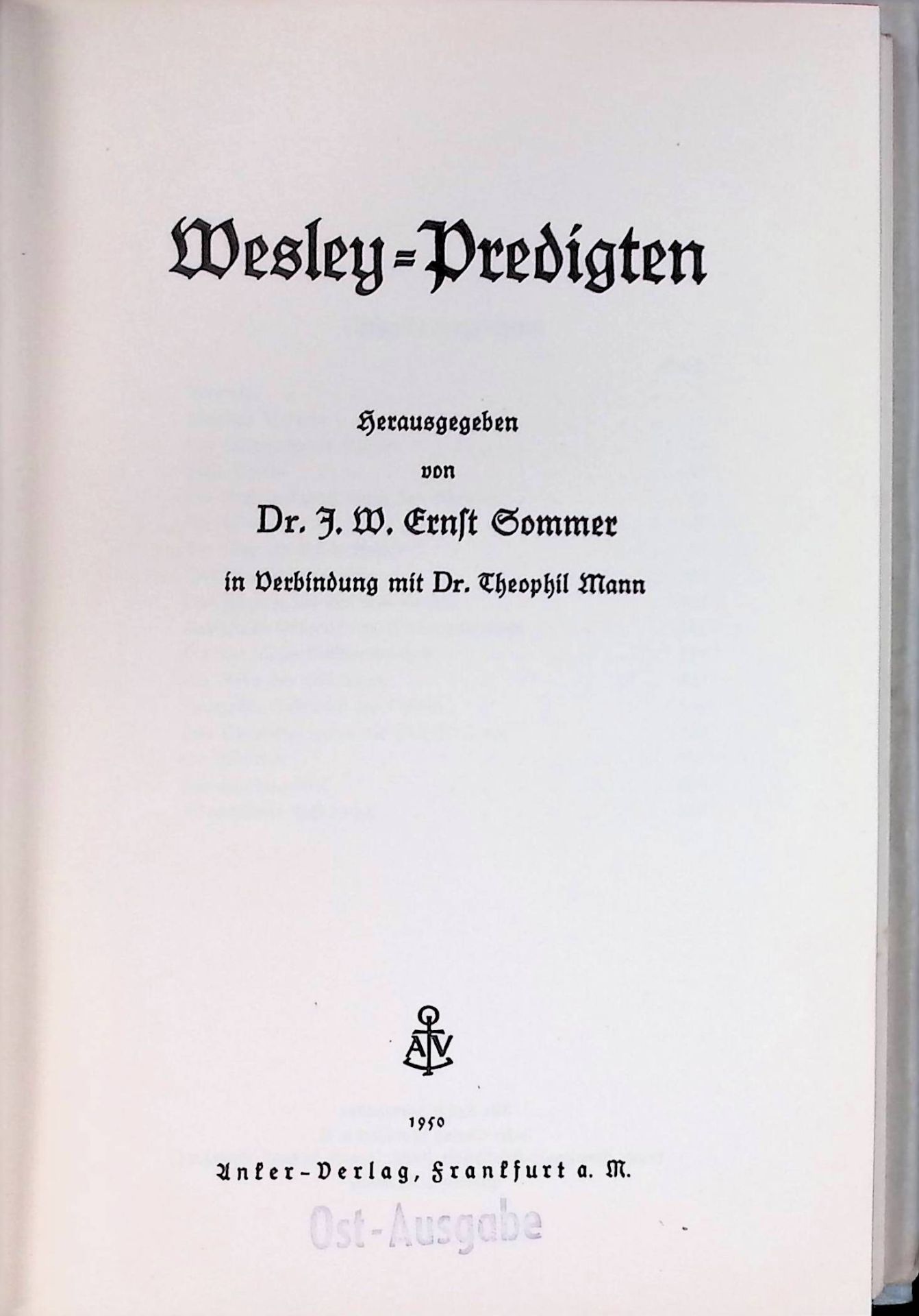 Wesley-Predigten