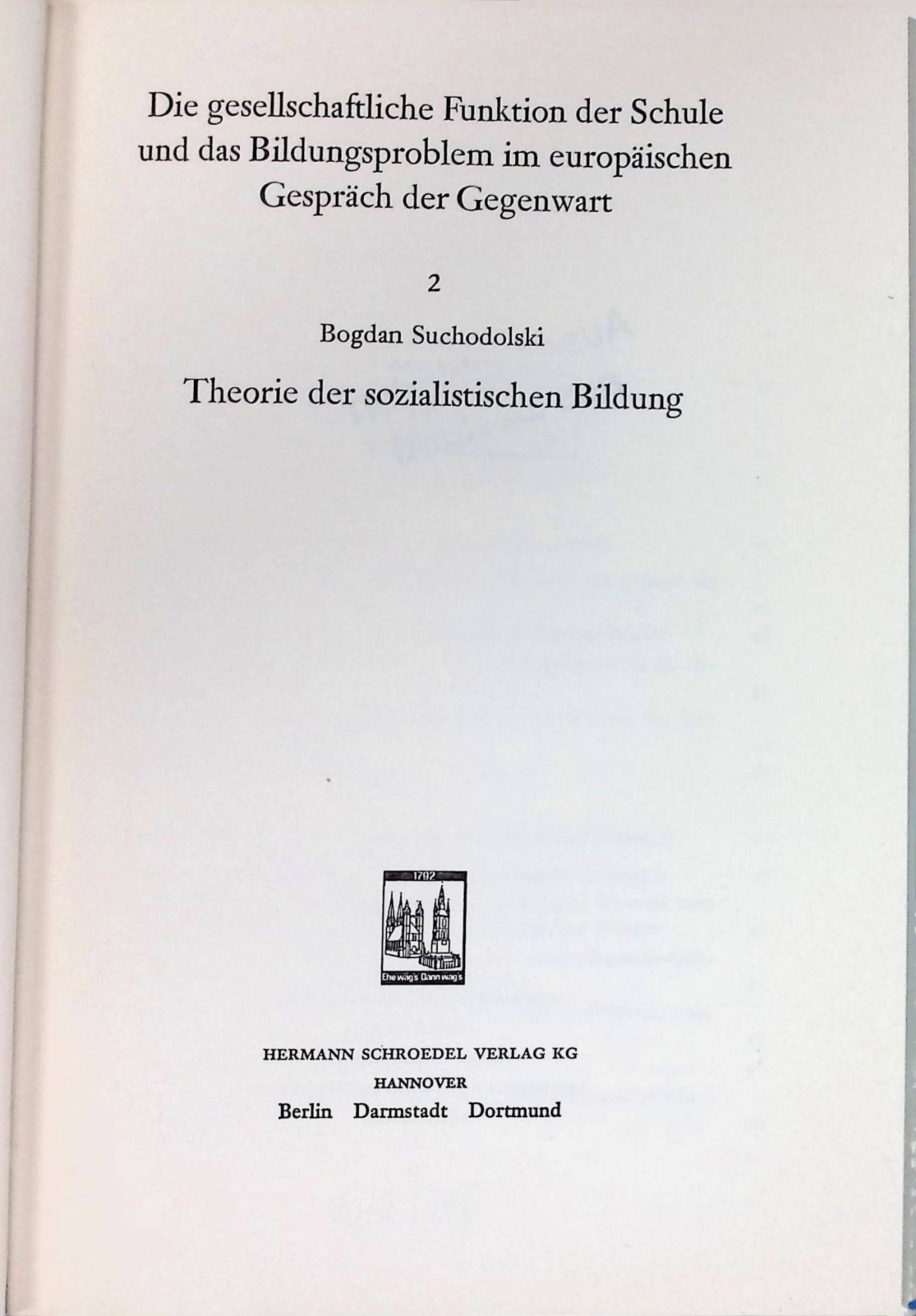 Theorie der sozialistischen Bildung
