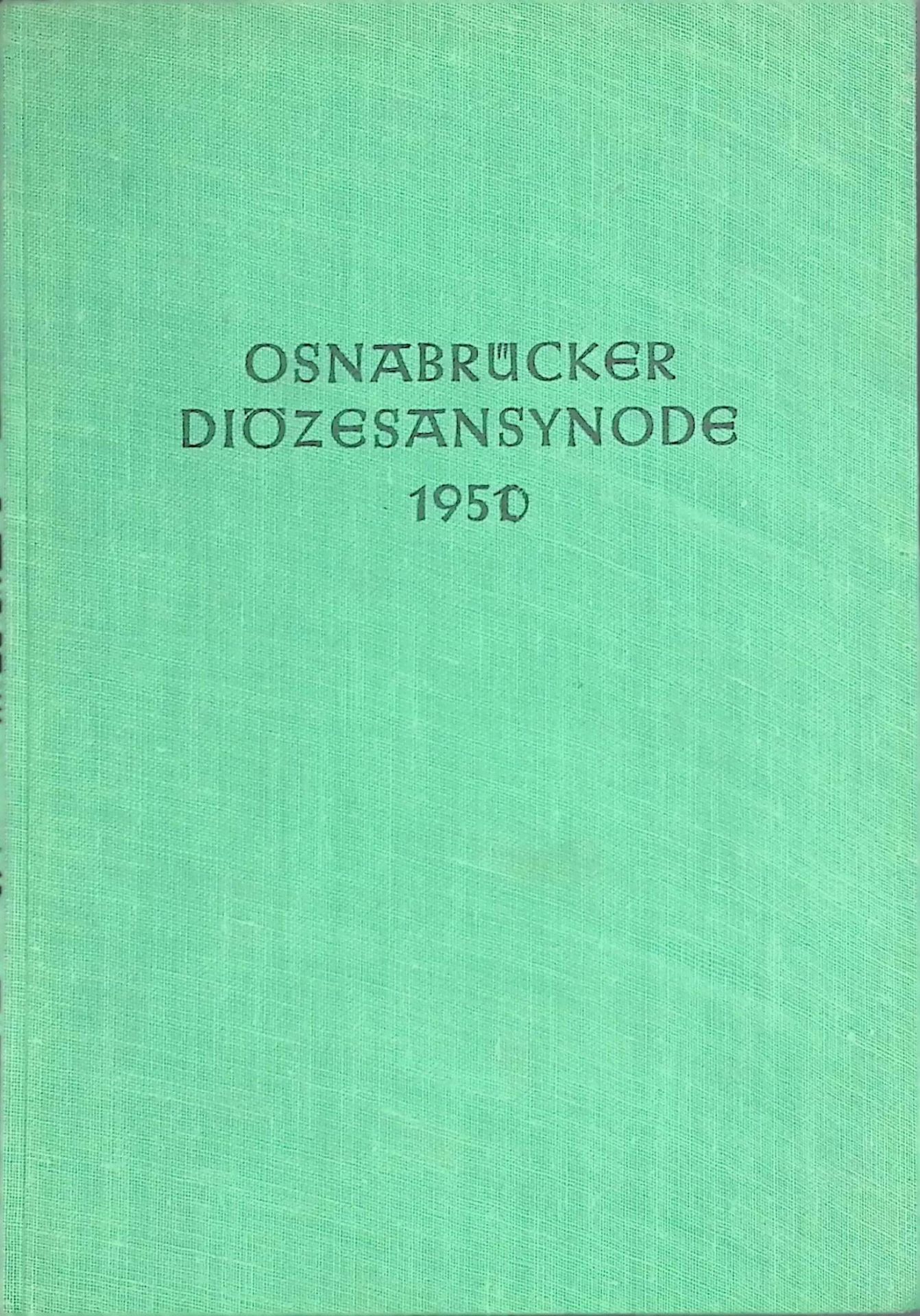 Diözesansynode des Bistums Osnabrück im Heiligen Jahr 1950