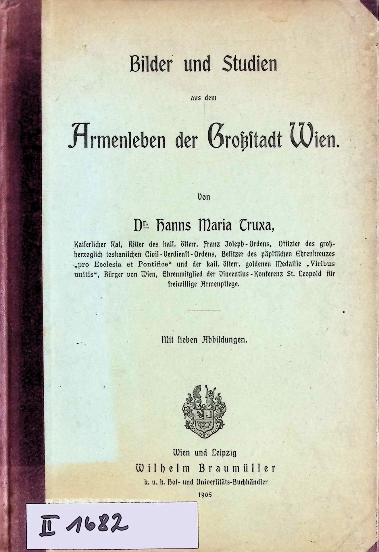 Bilder und Studien aus dem Armenleben der Großstadt Wien