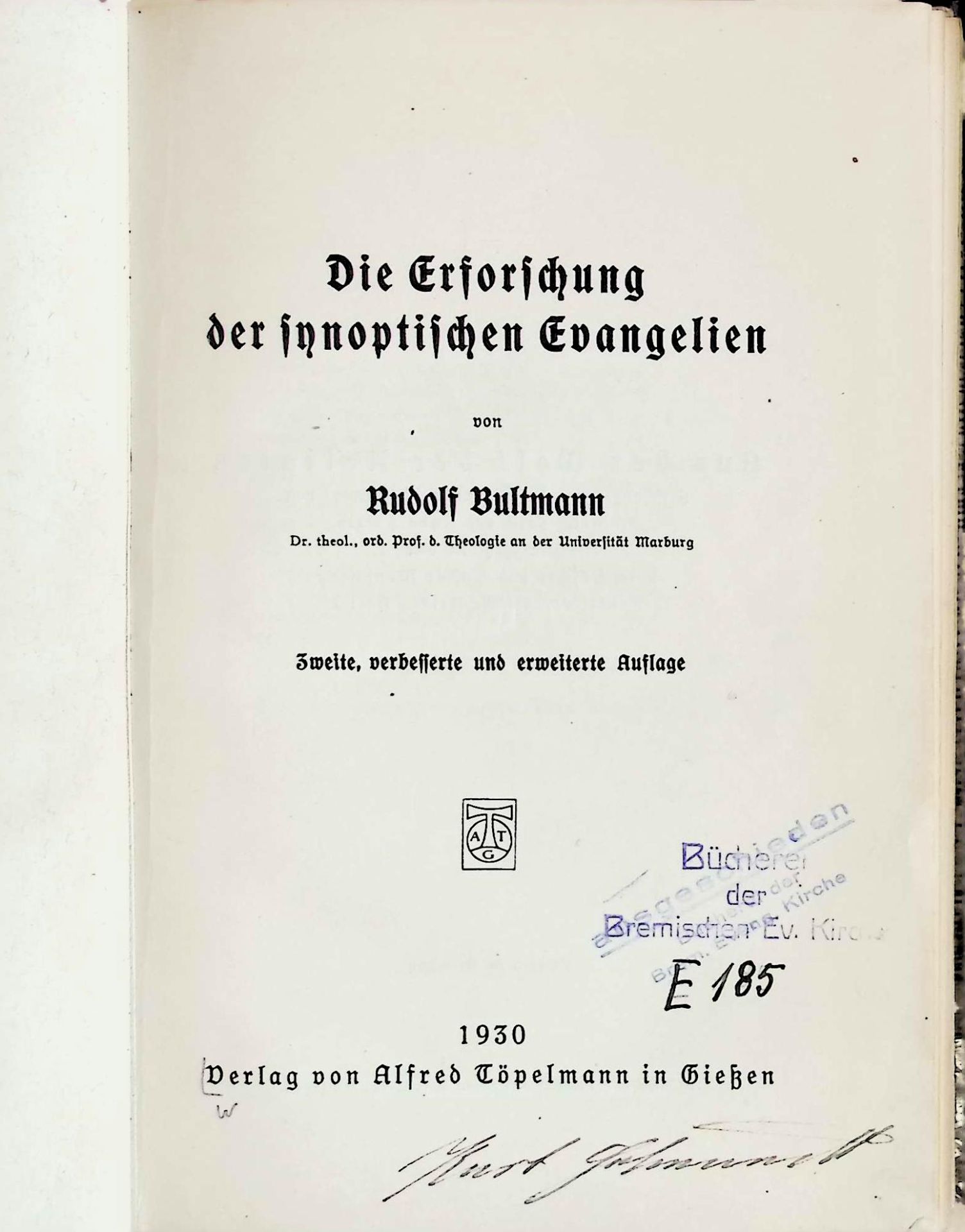 Die Erforschung der synoptischen Evangelien