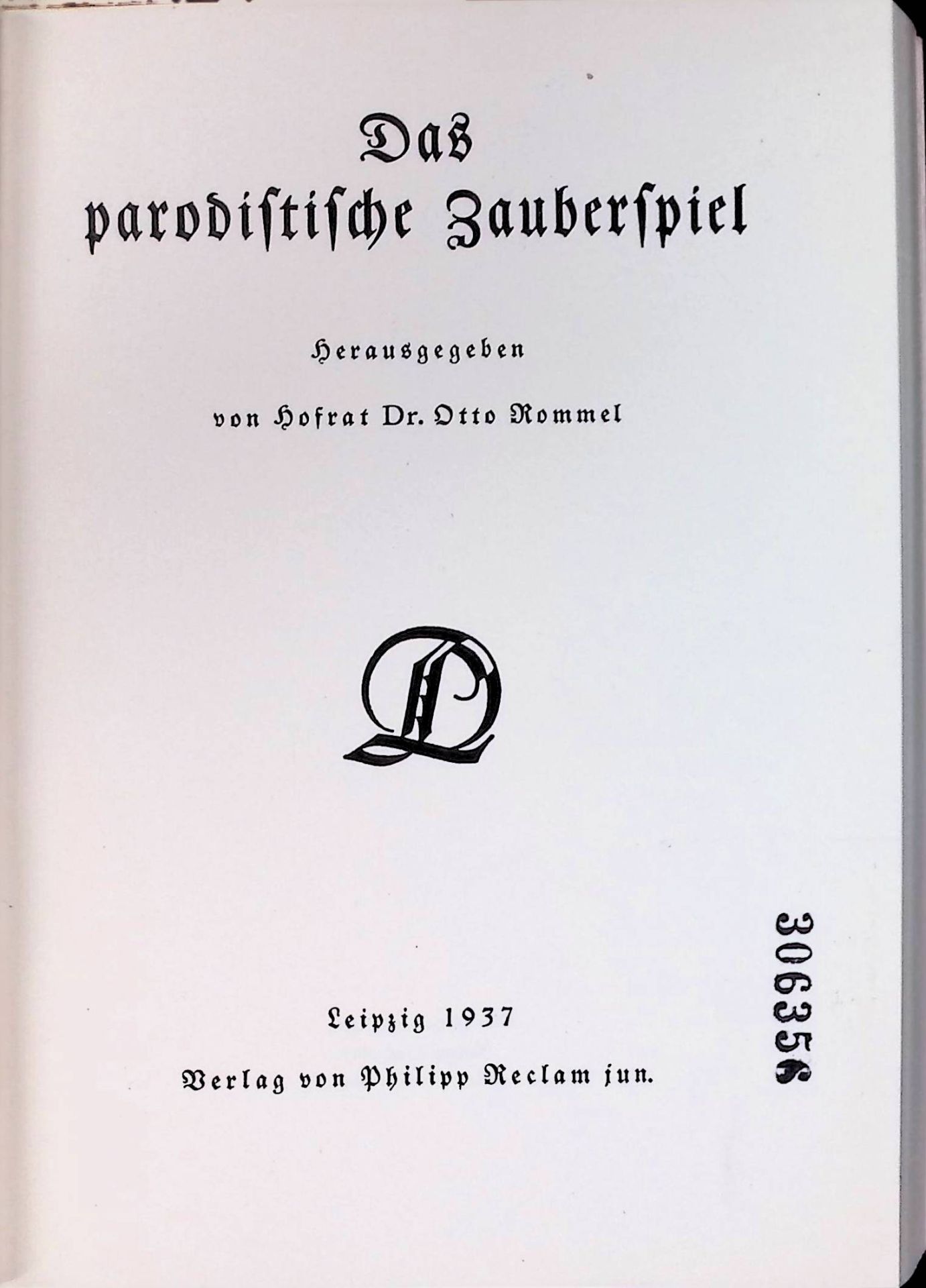 Das parodistische Zauberspiel