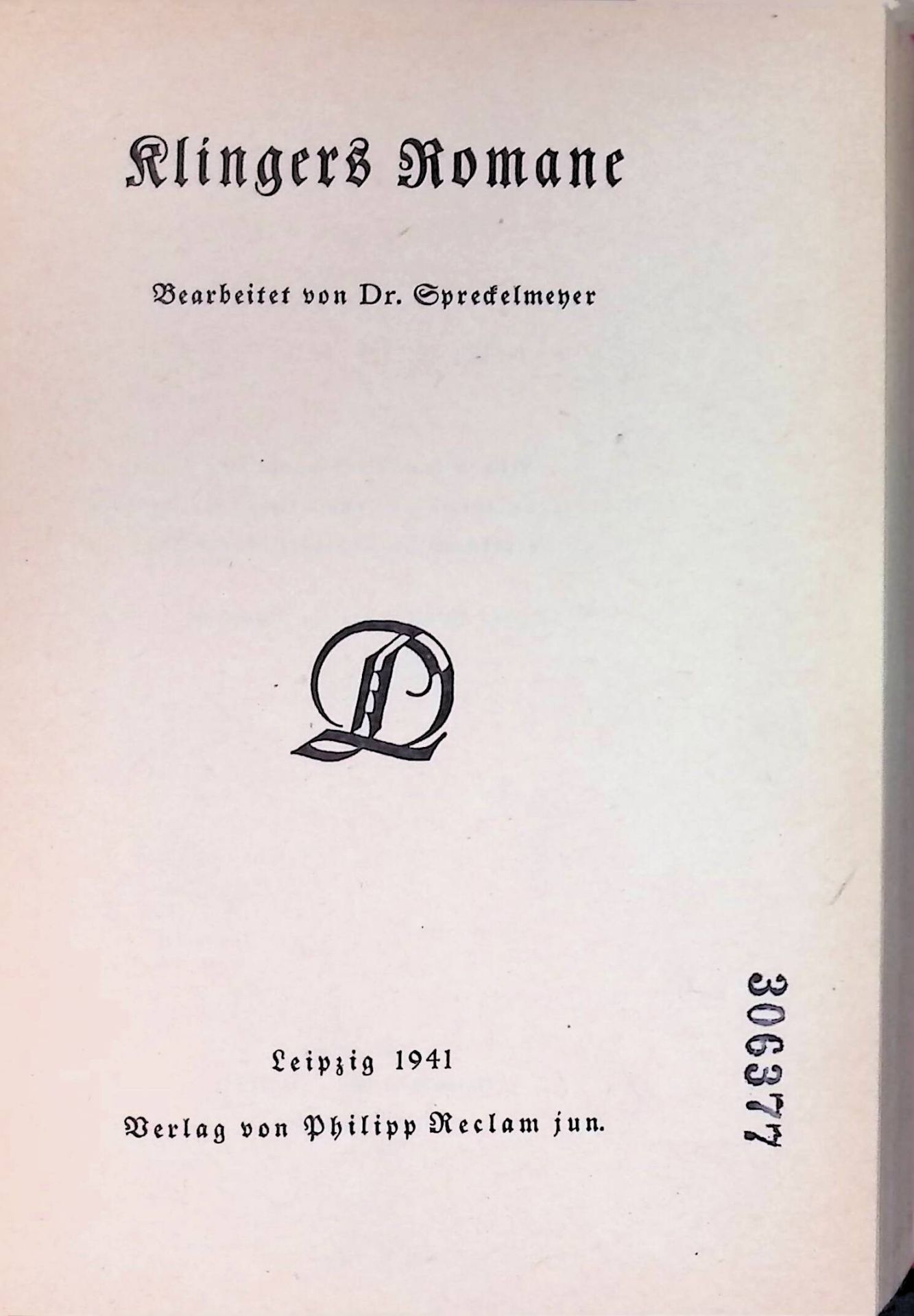 Klingers Romane