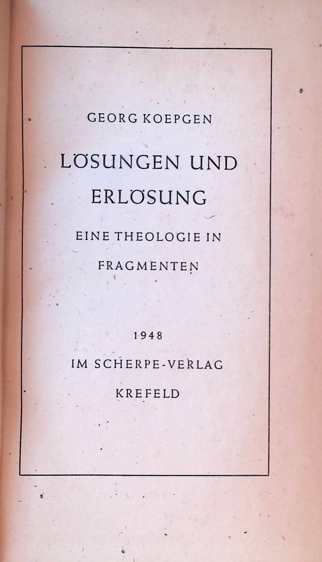 Lösungen und Erlösungen - Eine Theologie in Fragmenten