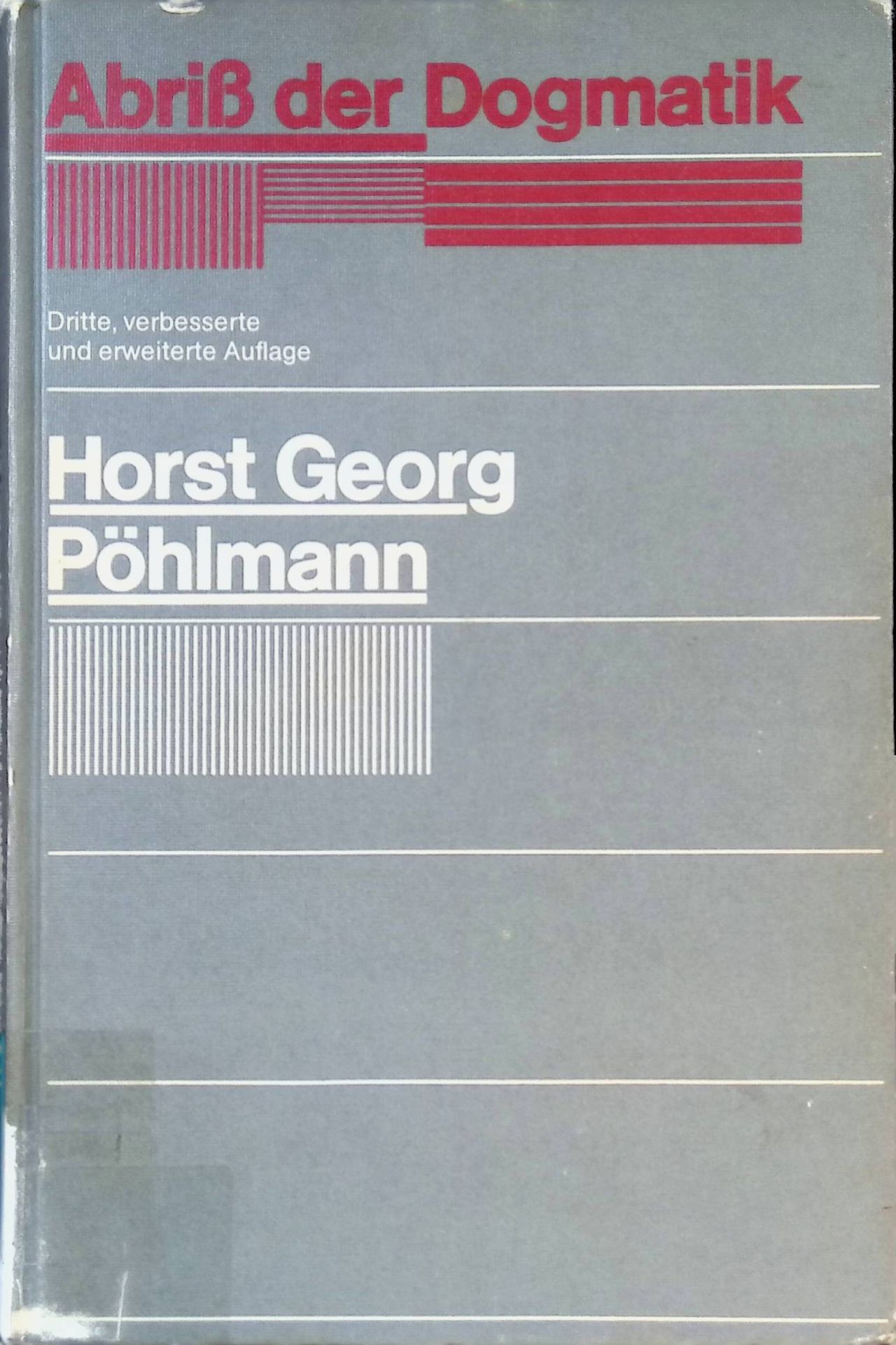 Abriß der Dogmatik