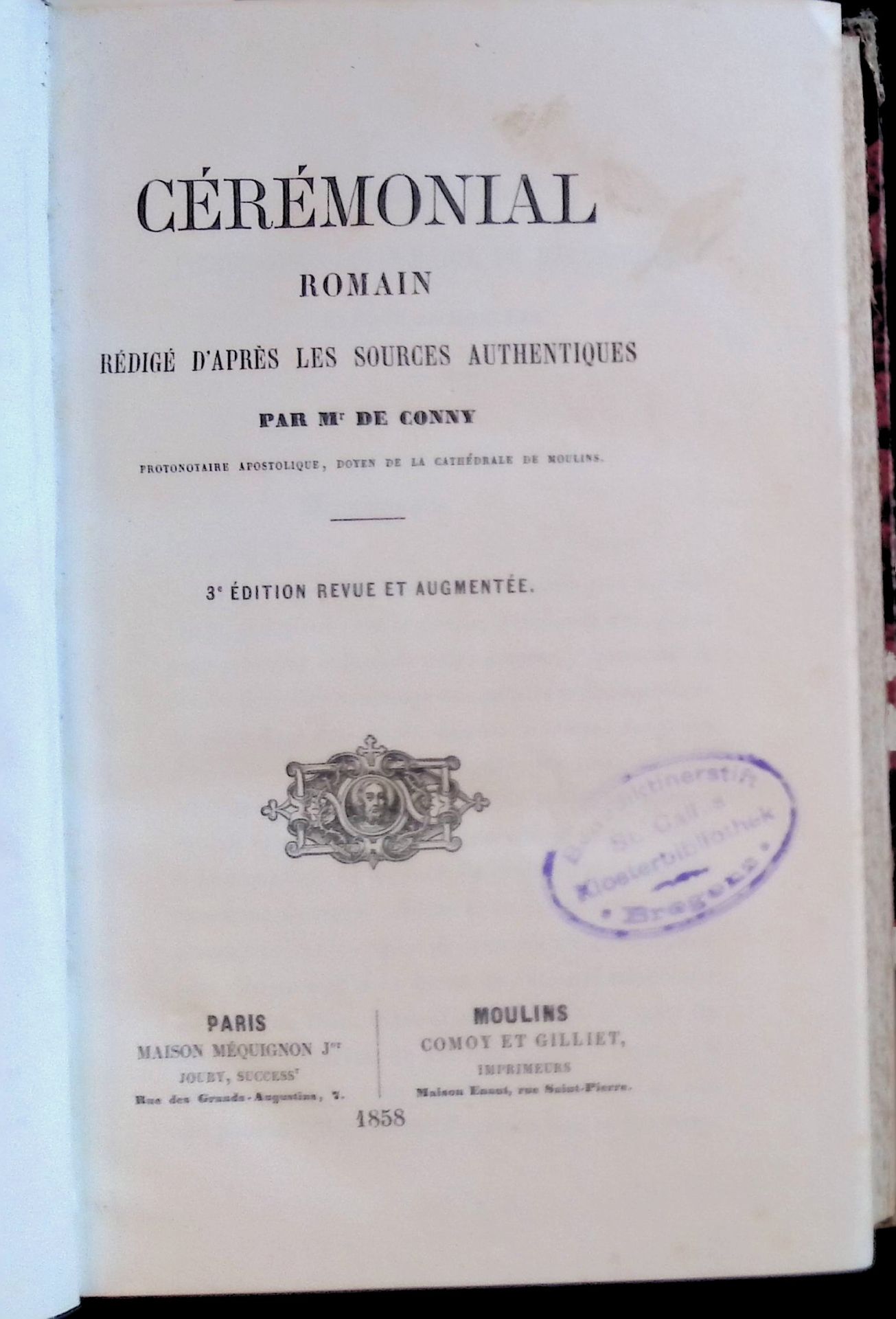 Cérémonial romain, redige d'apres les sources authentiques