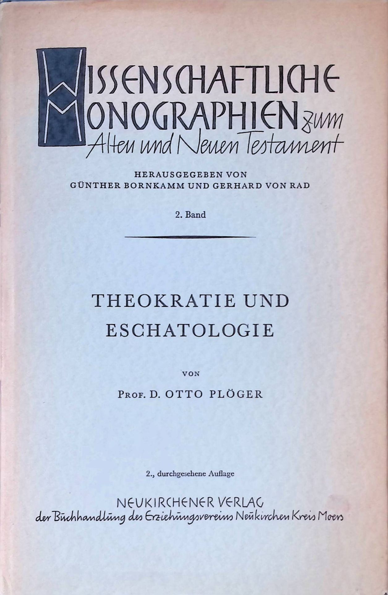 Theokratie und Eschatologie