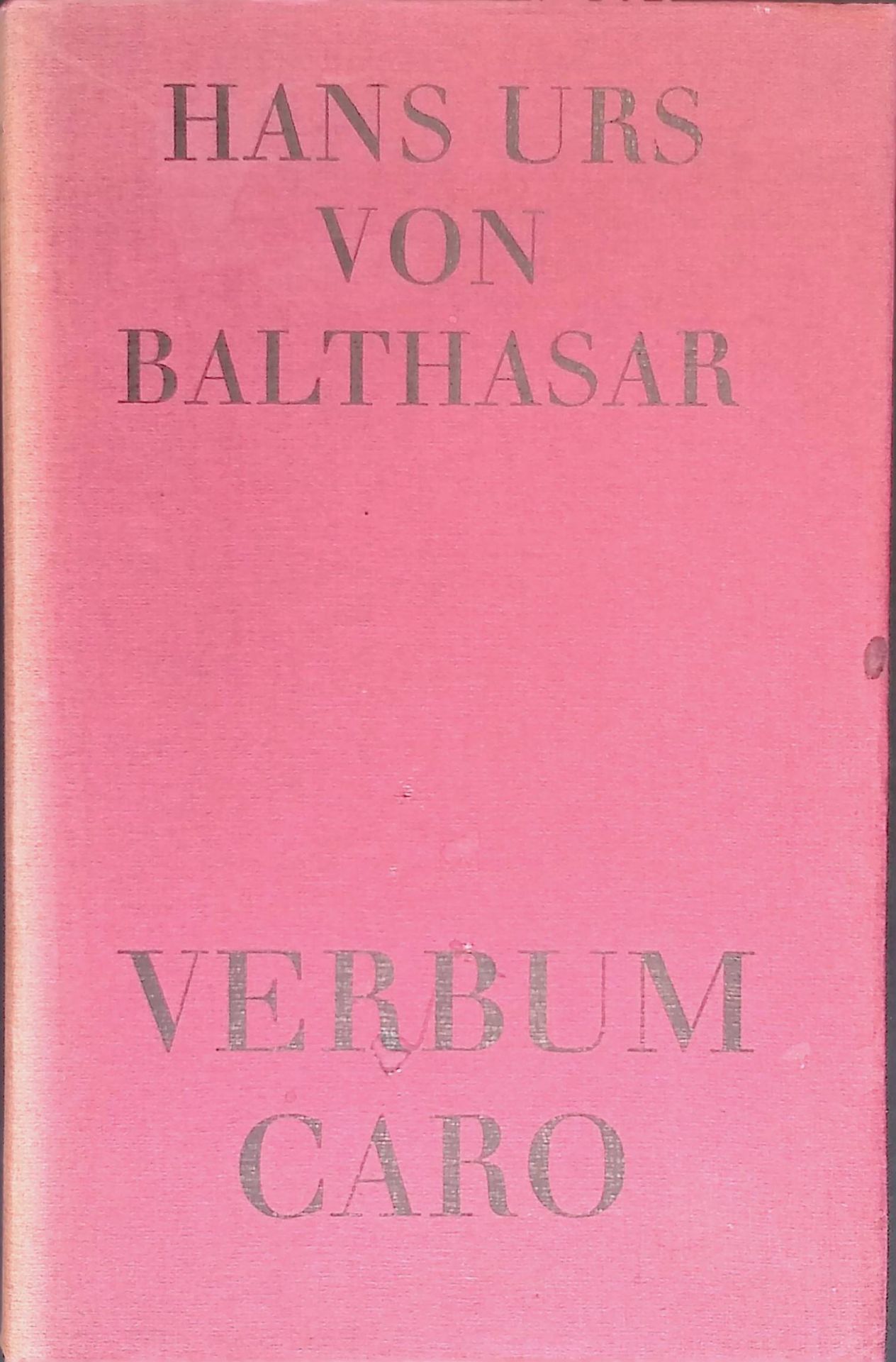 Verbum Caro: Skizzen zur Theologie I