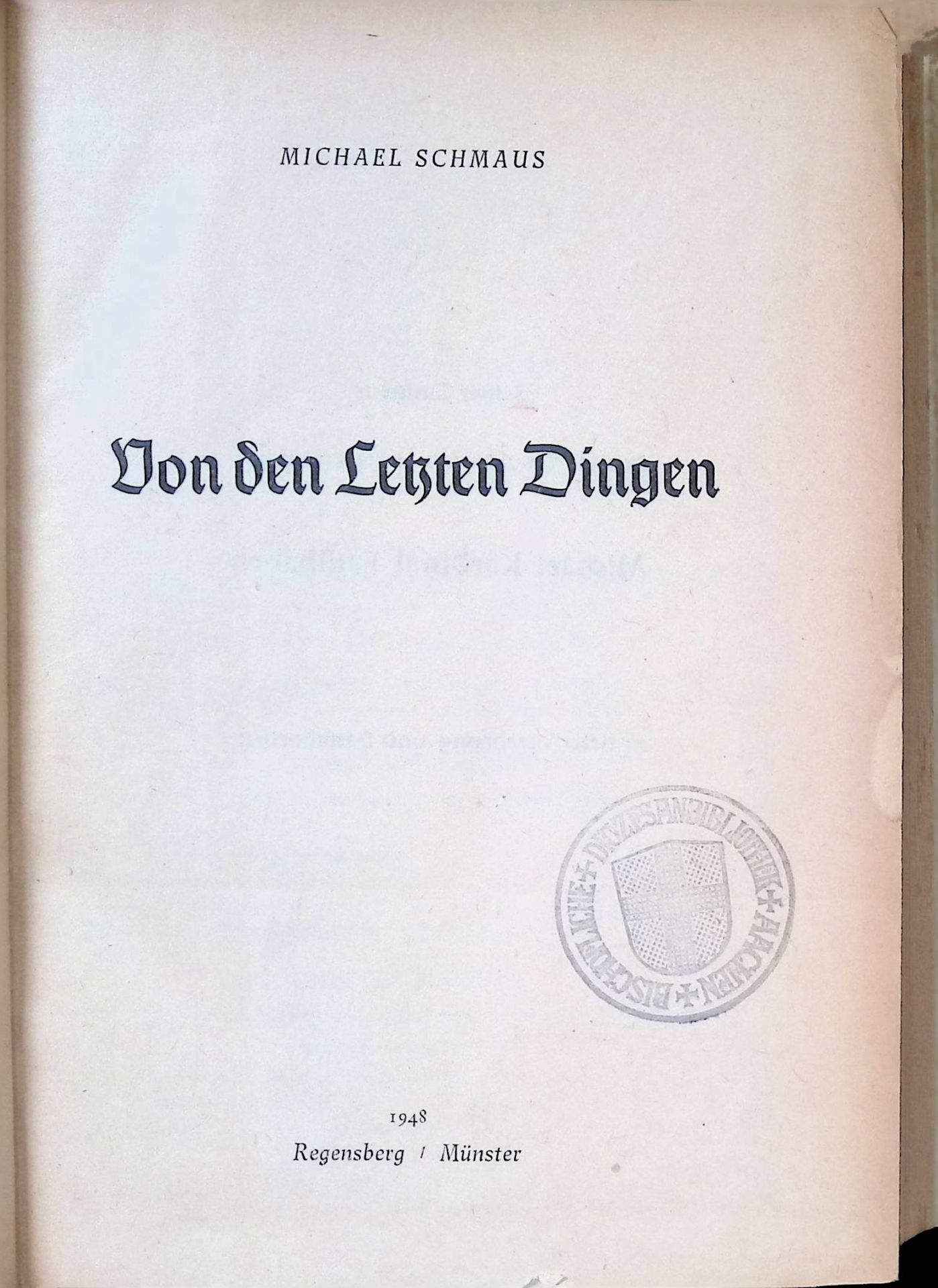 Von den letzten Dingen