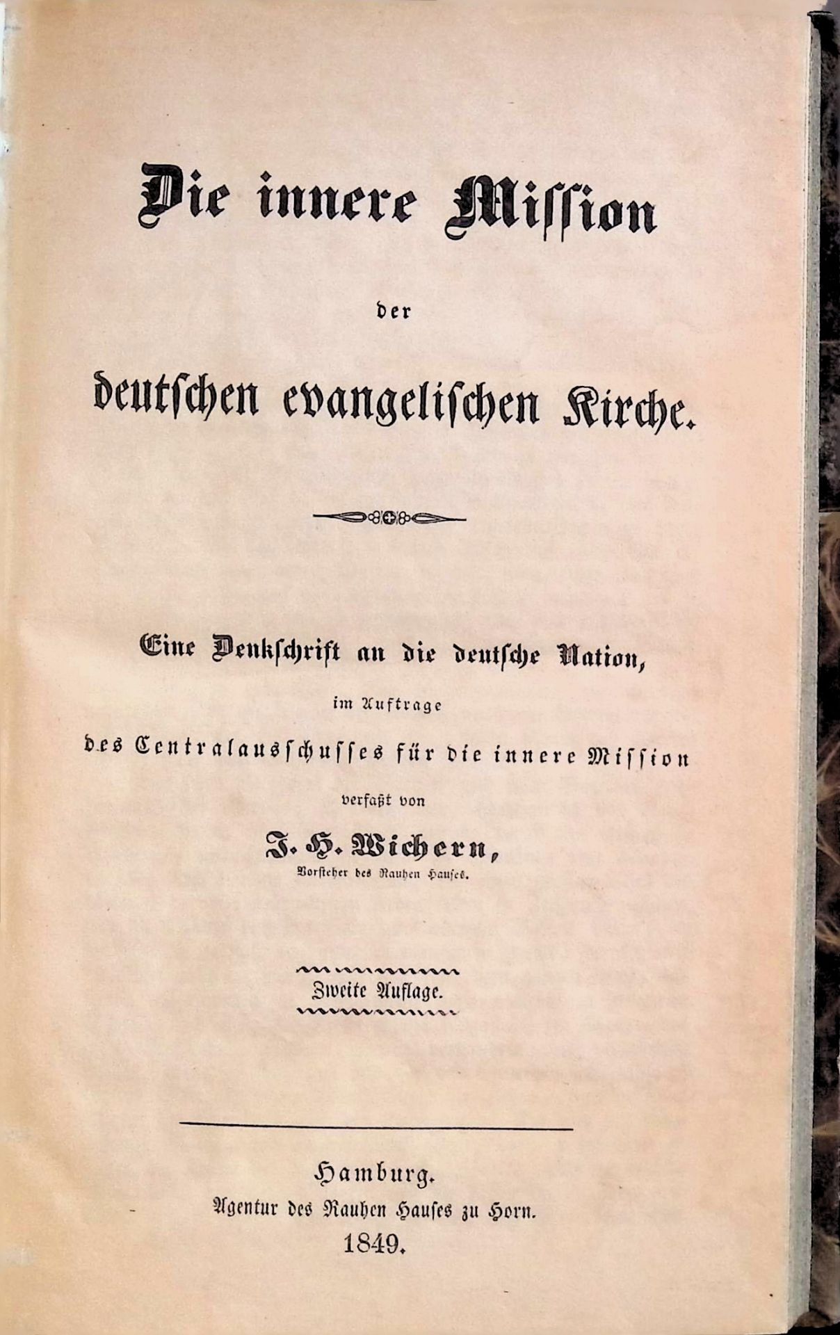 Die innere Mission der deutschen evangelischen Kirche. Eine Denkschrift an die deutsche Nation im Auftrage des Centralausschusses für die innere Mission