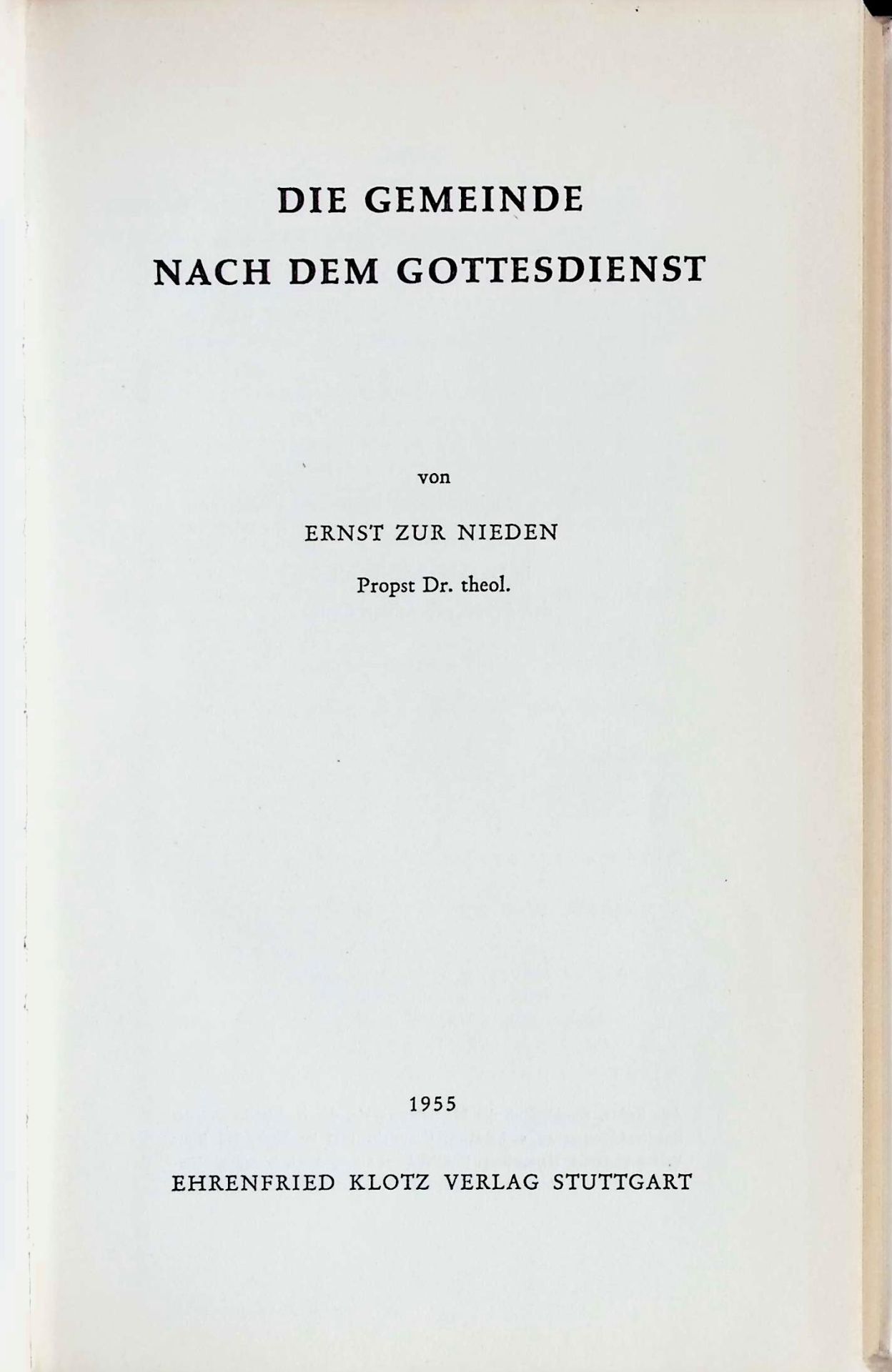 Die Gemeinde nach dem Gottesdienst